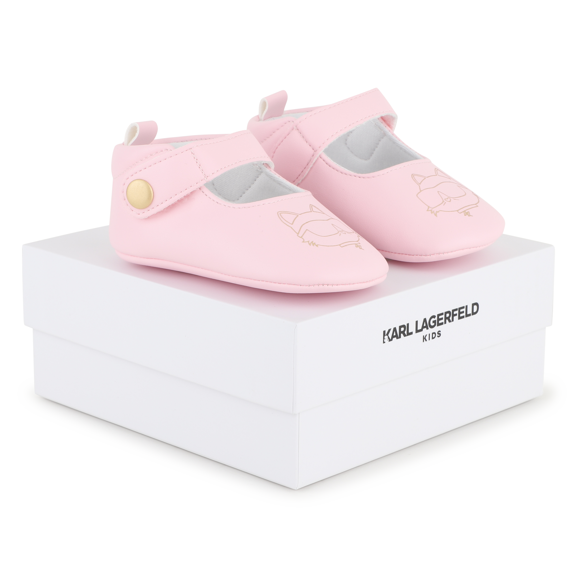 Karl Lagerfeld Kids - Chaussons En Simili - Rosee - Fille - Taille 16 Karl Lagerfeld Kids - Chaussons En Simili - Rosee - Fille - Taille 16