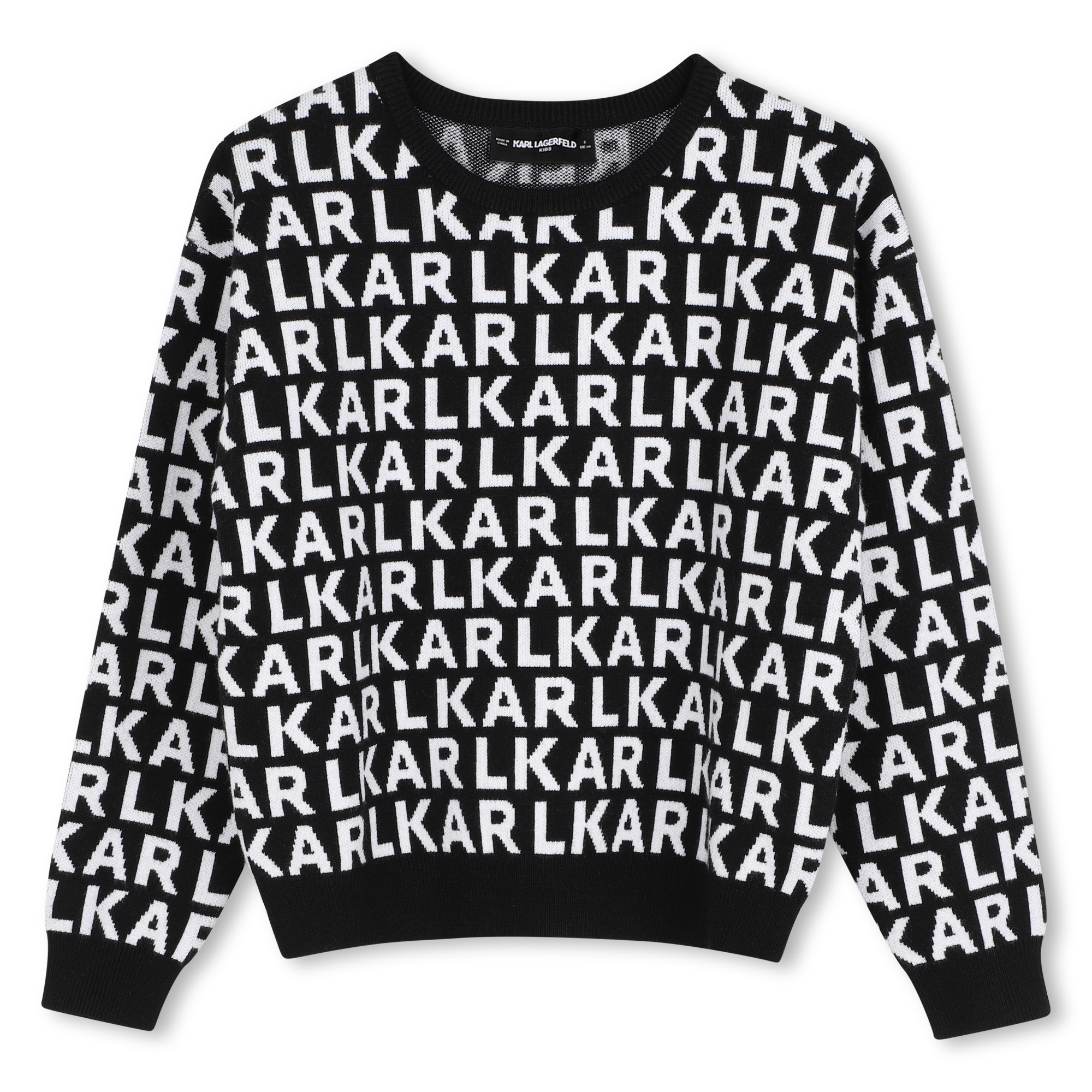 Karl Lagerfeld Kids - Pull - Noir Blanc - Fille - 8 Ans Karl Lagerfeld Kids - Pull - Noir Blanc - Fille - 8 Ans
