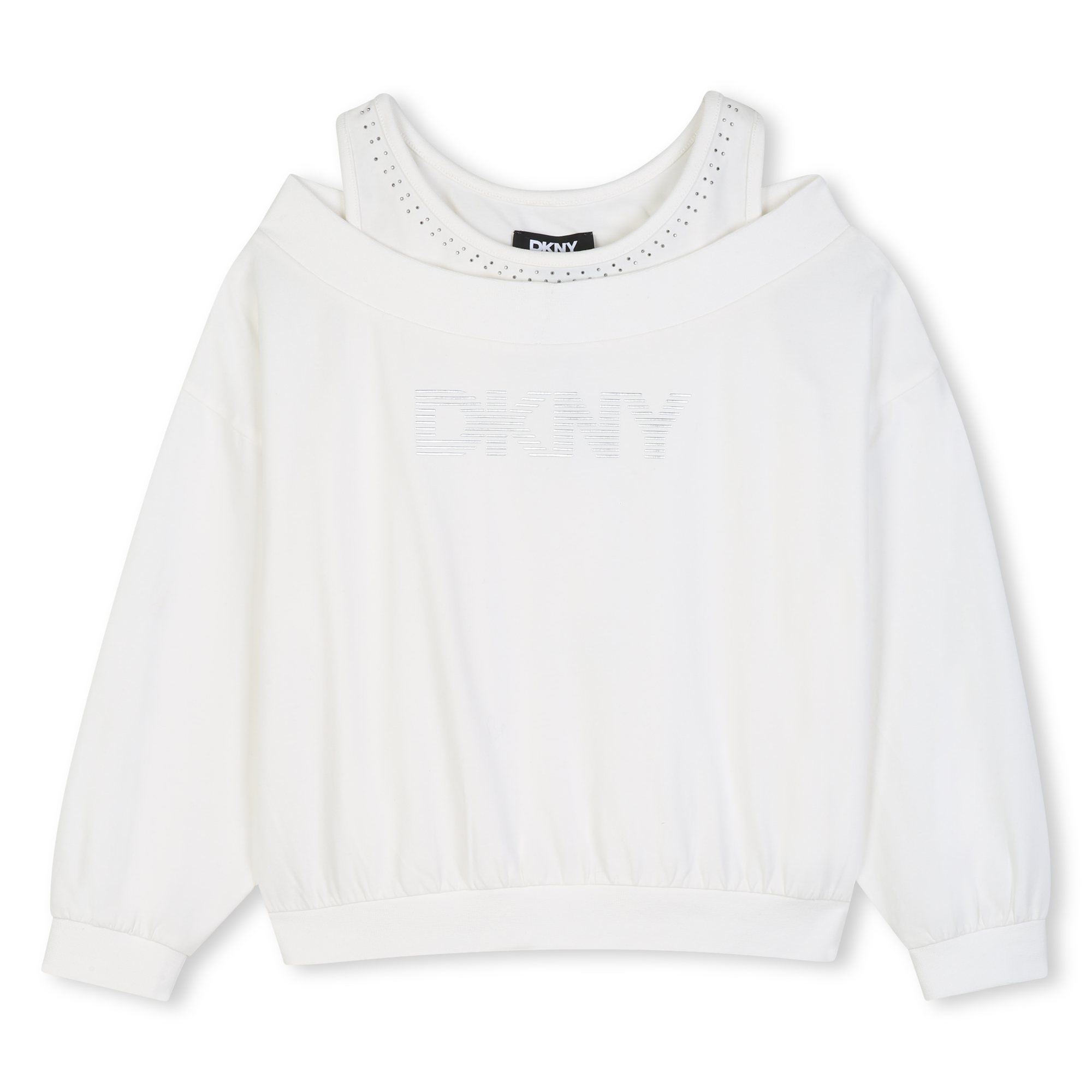 Dkny - Tee-shirt 2 En 1 - Offwhite - Fille - 12 Ans