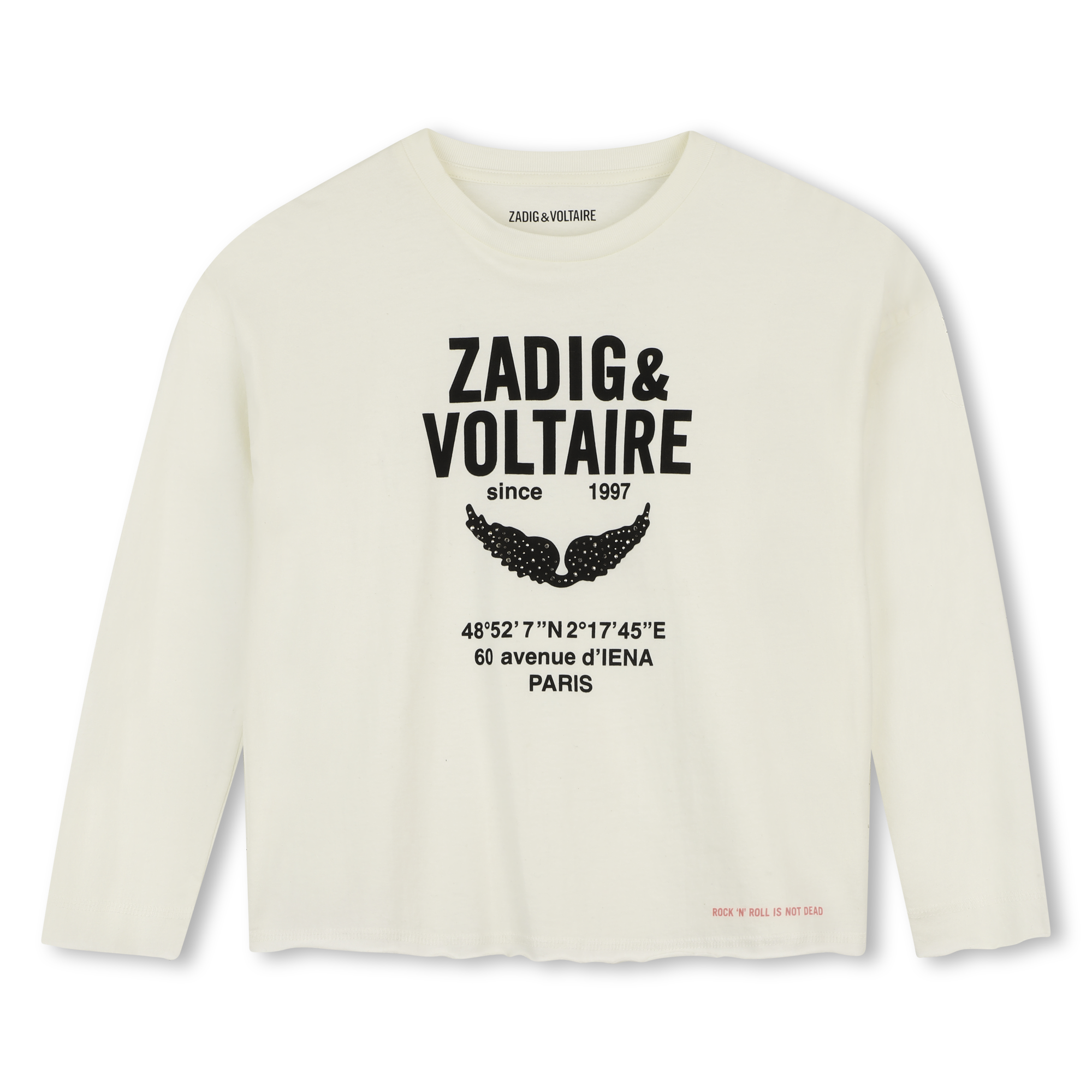 Zadig & Voltaire - Tee-shirt Manches Longues - Milk - Fille - 10 Ans