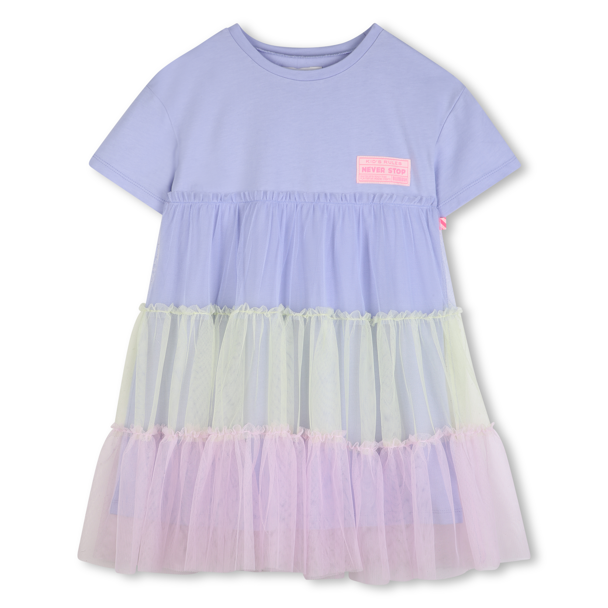 Billieblush - Robe Bi-matière - Angel Blue - Fille - 8 Ans
