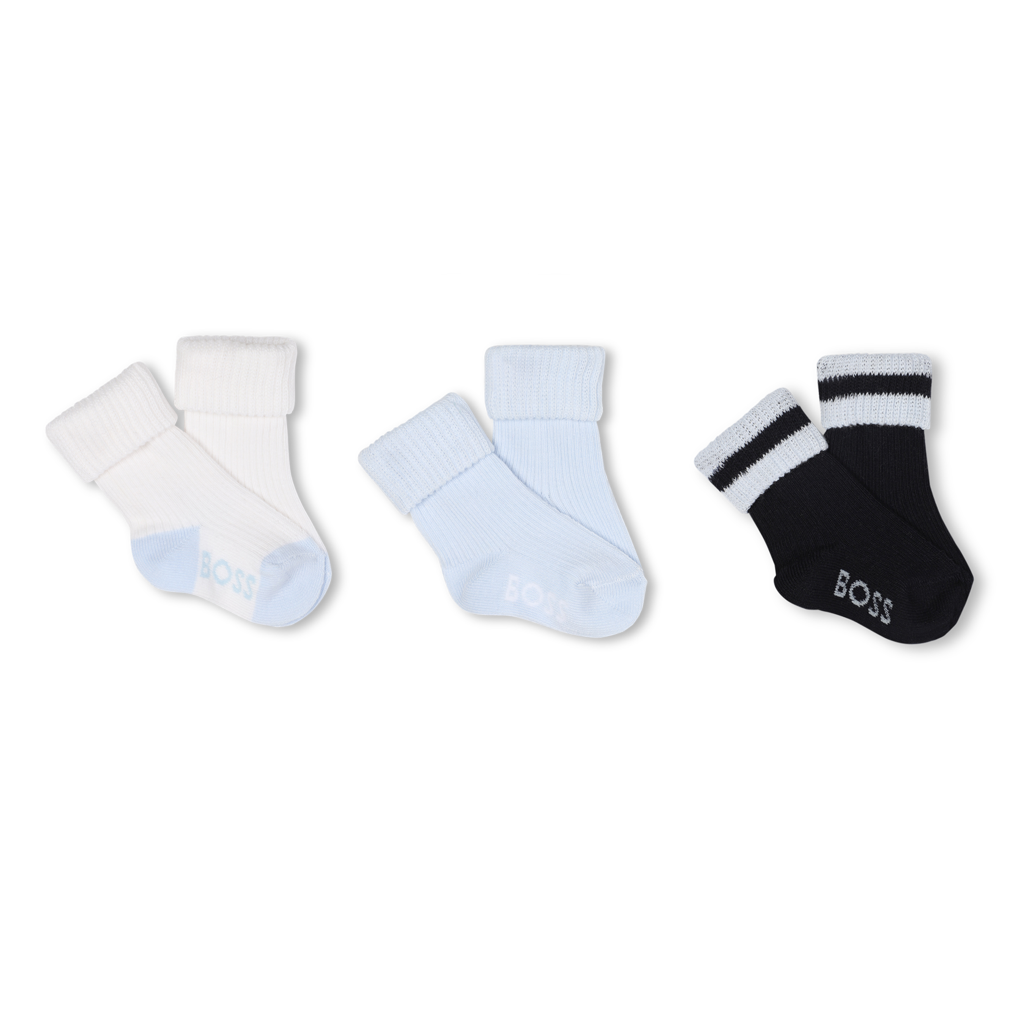 Boss - Lot De 3 Paires De Chaussettes - Bleu Cargo - Garçon - Taille 17