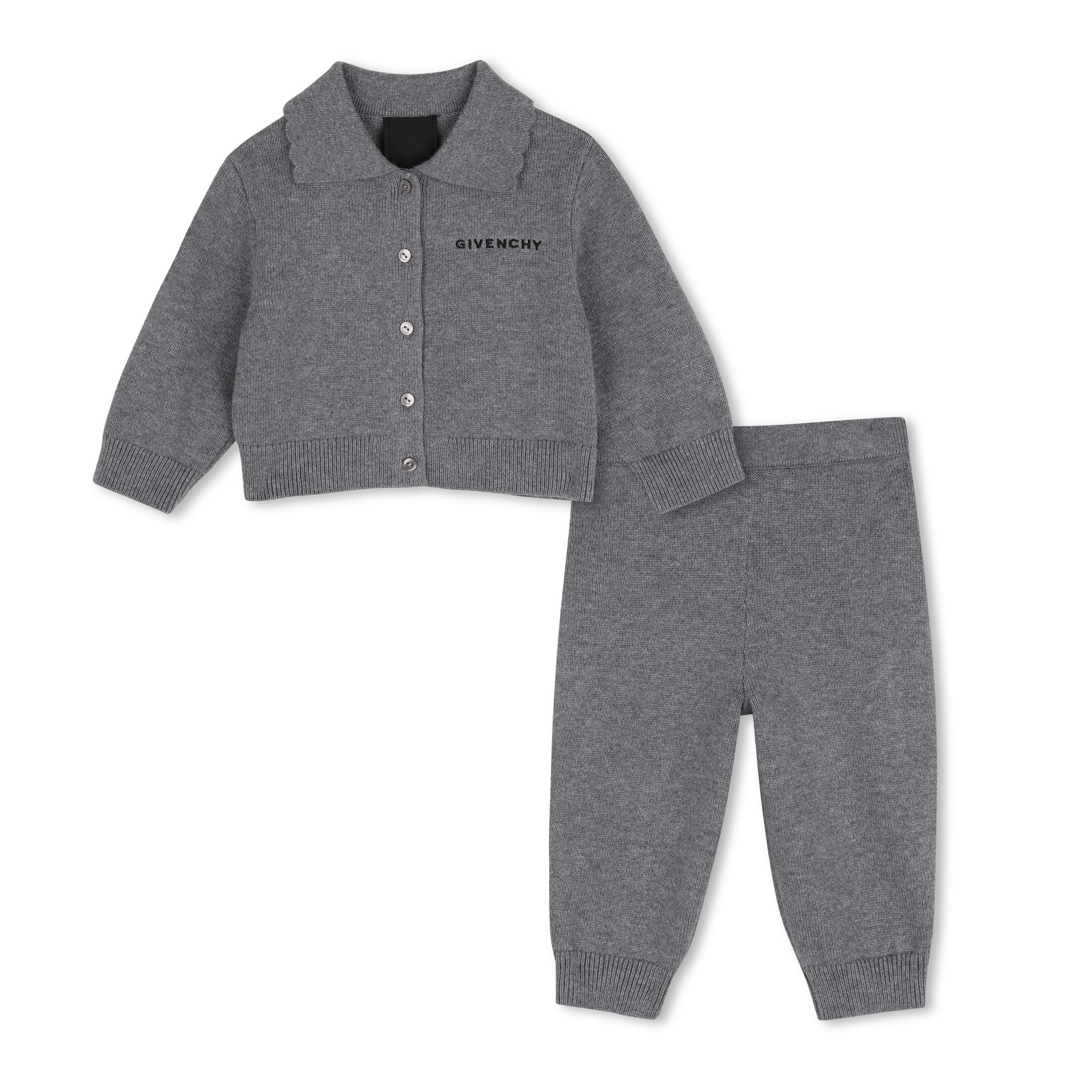 Givenchy - Ensemble Jogging - Gris Chine - Fille - 9 Mois