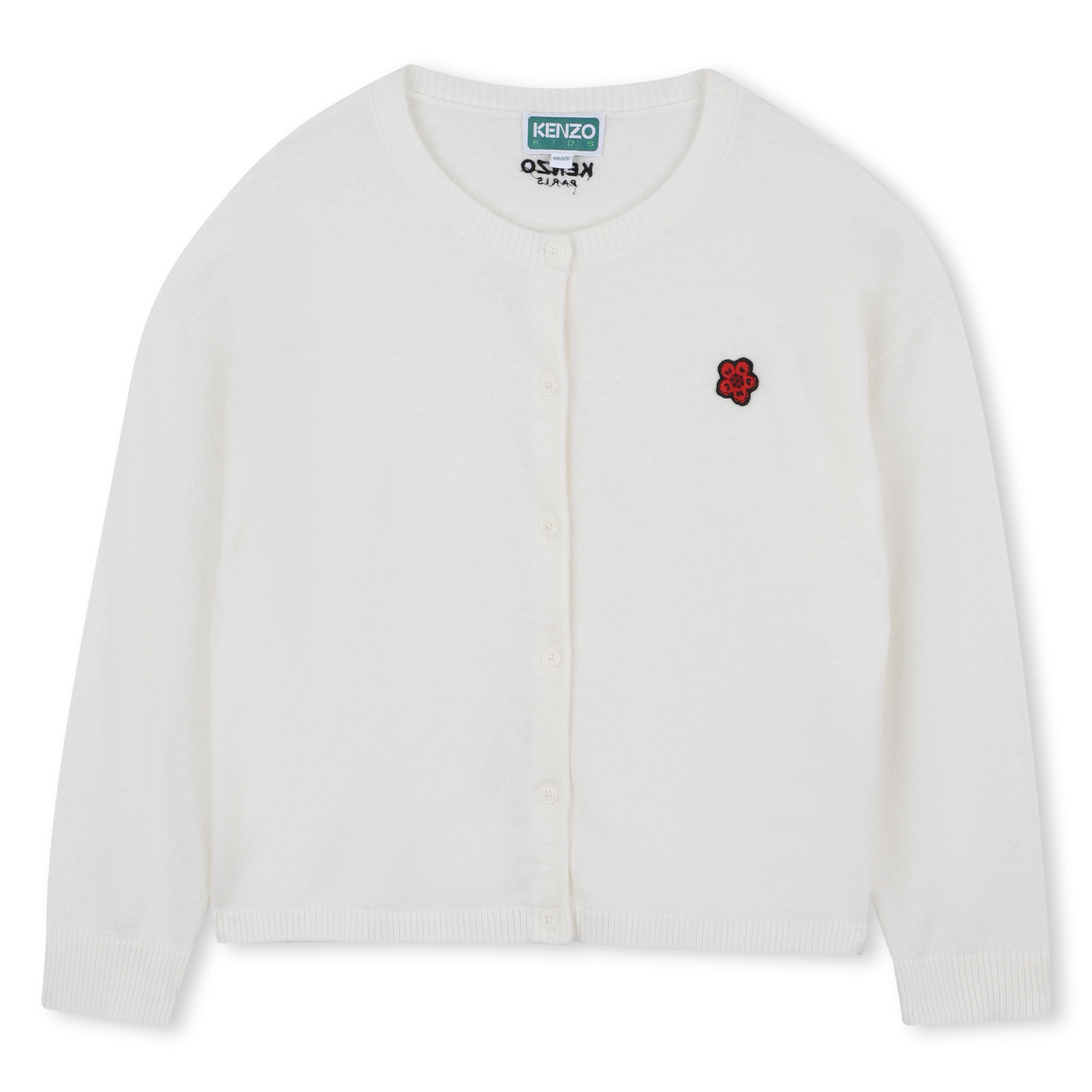 Kenzo Kids - Cardigan En Tricot - Offwhite - Fille - 6 Ans