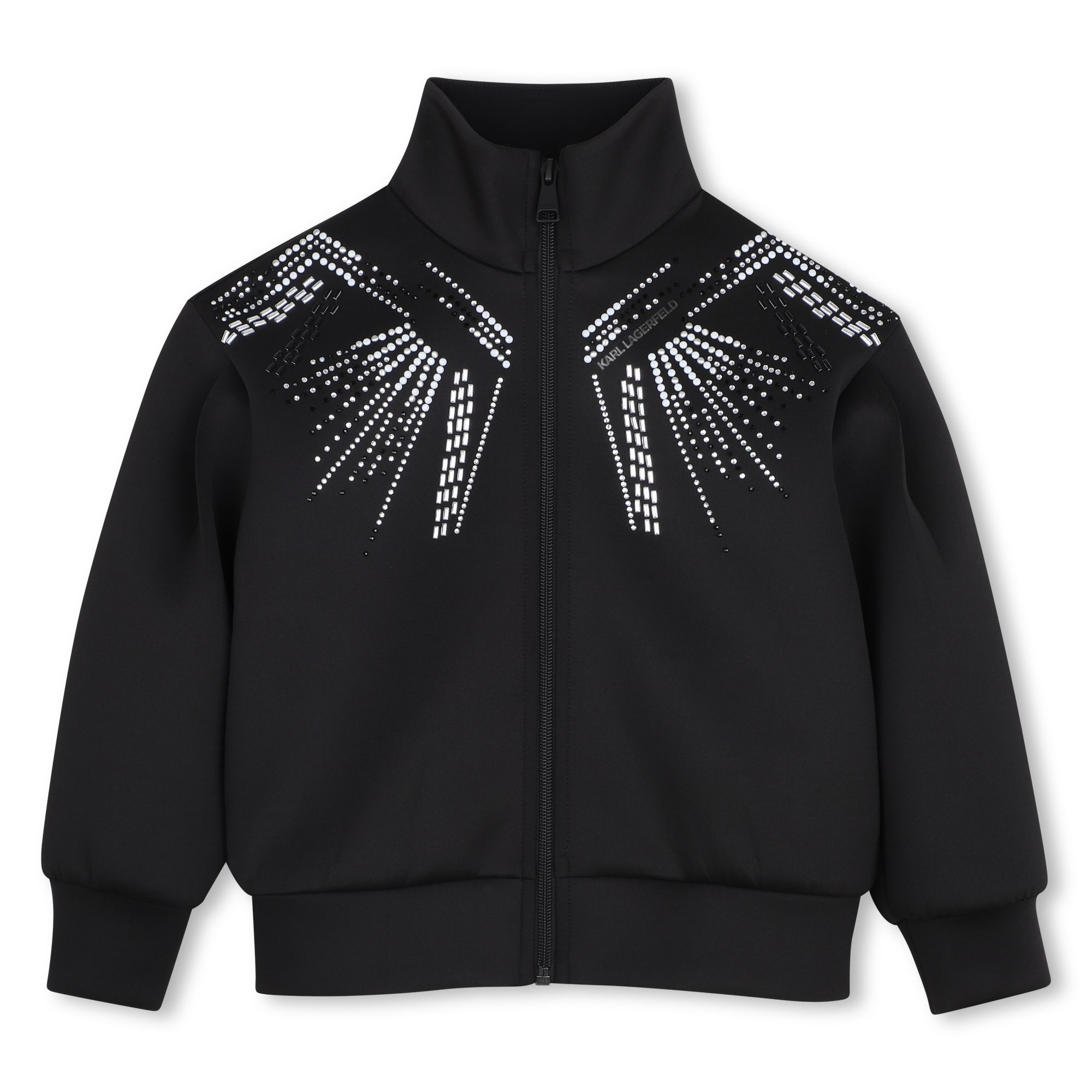 Karl Lagerfeld Kids - Cardigan Col Montant - Black - Fille - 6 Ans Karl Lagerfeld Kids - Cardigan Col Montant - Black - Fille - 6 Ans