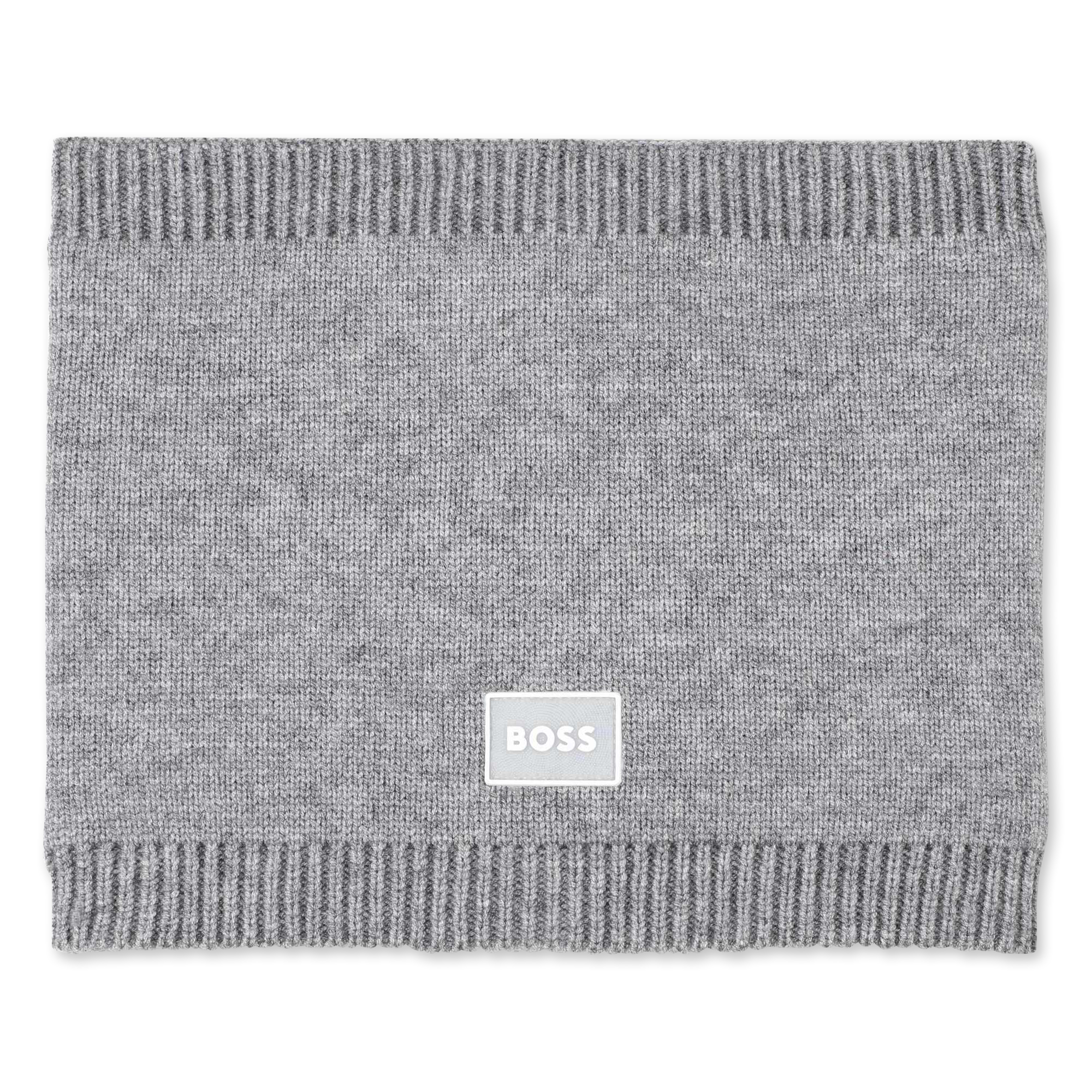 Boss - Tour De Cou Avec Badge - Gris Chine - Garçon - Taille T3