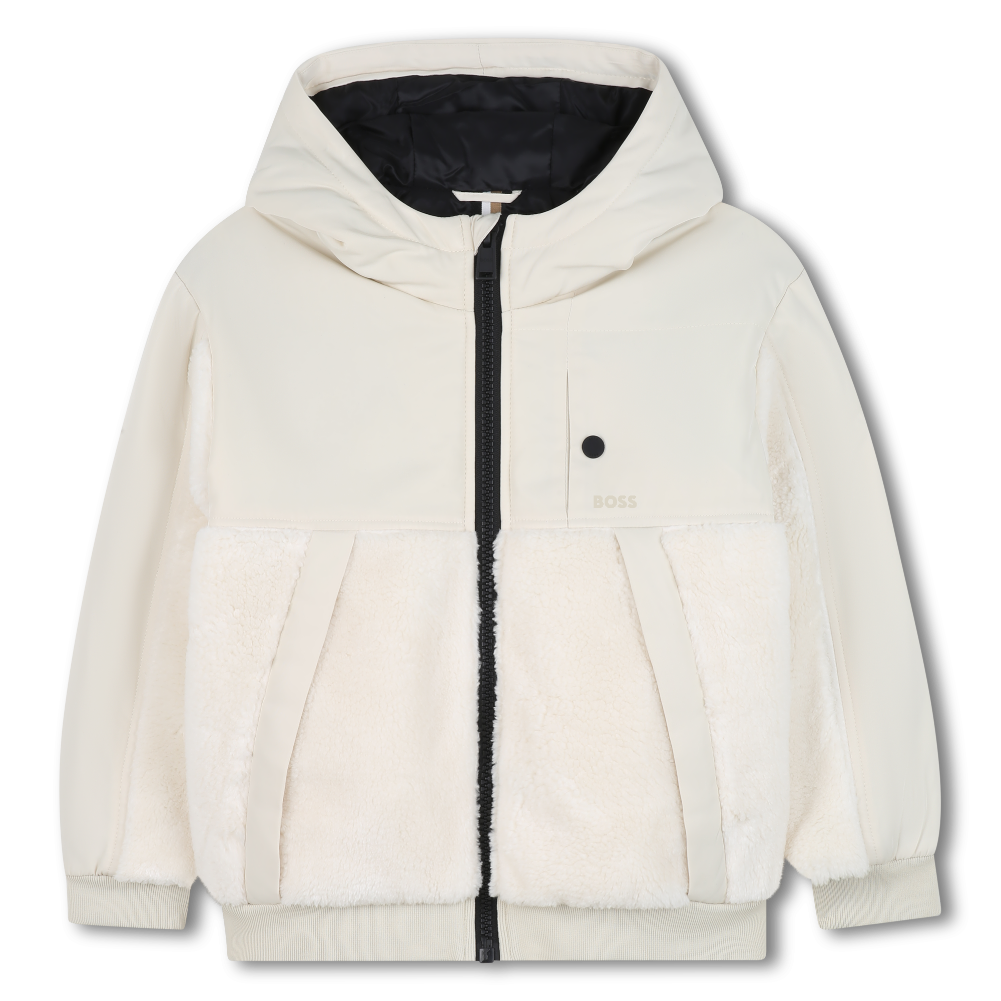 Boss - Blouson À Capuche - Vanille - Garçon - 8 Ans