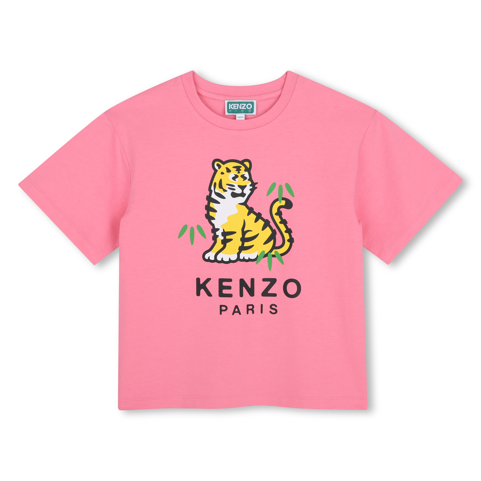 Kenzo Kids - Tee-shirt Manches Courtes - Rose Tendre - Fille - 6 Ans