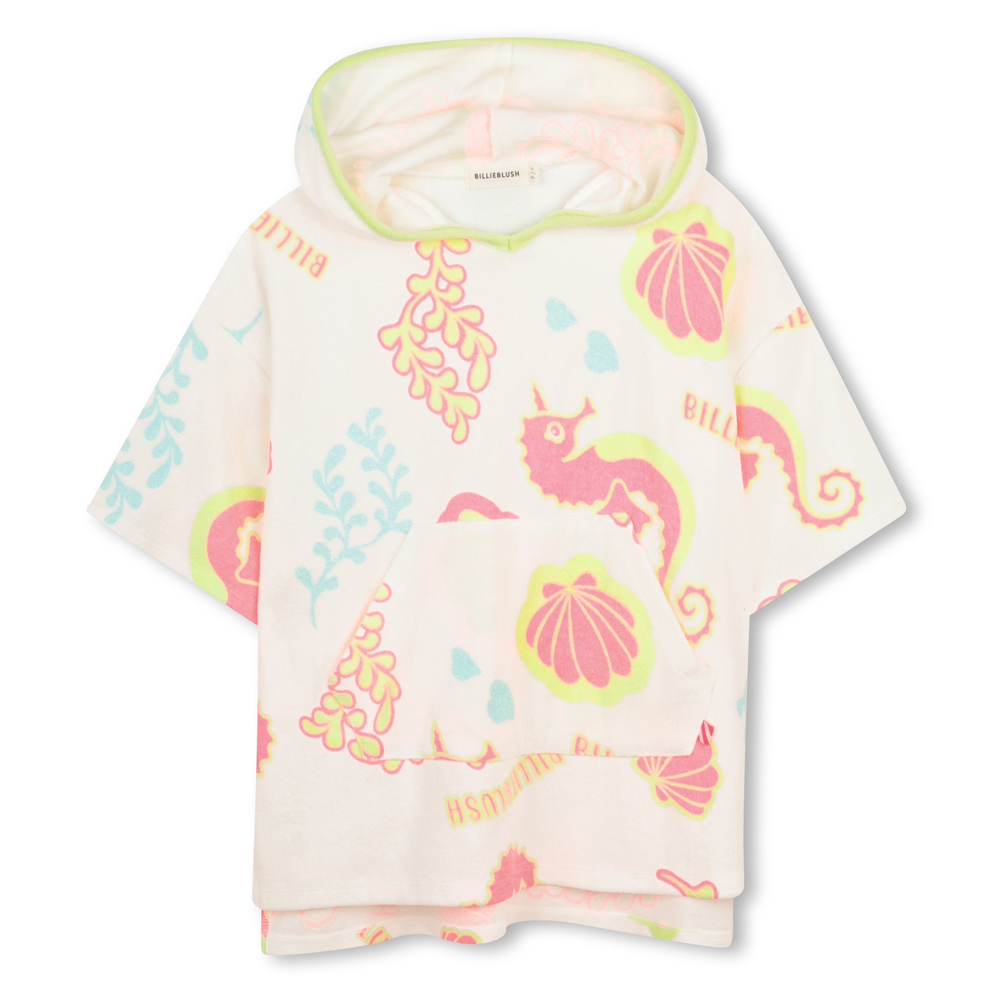 Billieblush - Cape De Bain À Capuche - Craie - Fille - 10 Ans Billieblush - Cape De Bain À Capuche - Craie - Fille - 10 Ans