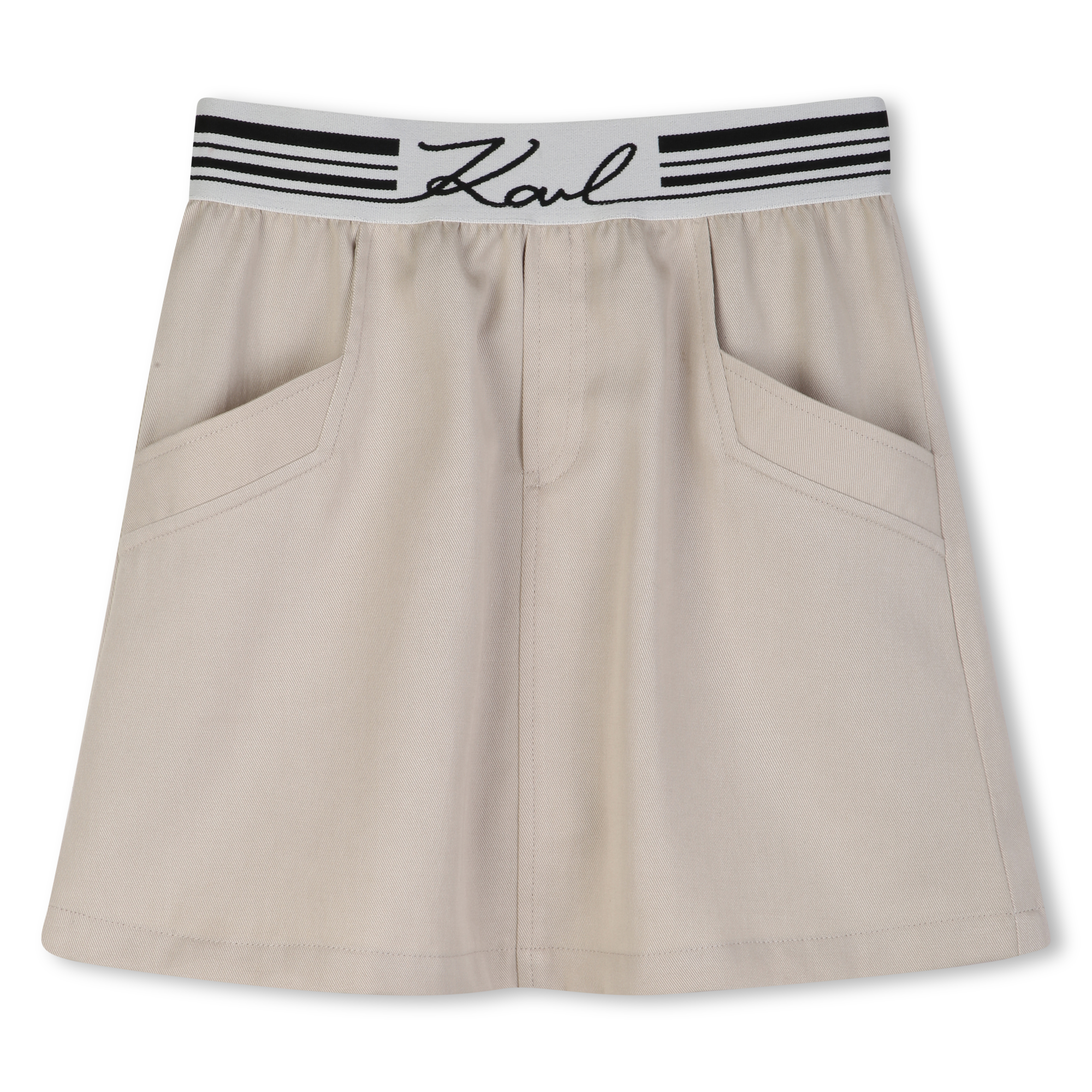 Karl Lagerfeld Kids - Jupe Taille Elastique - Pale Stone - Fille - 8 Ans