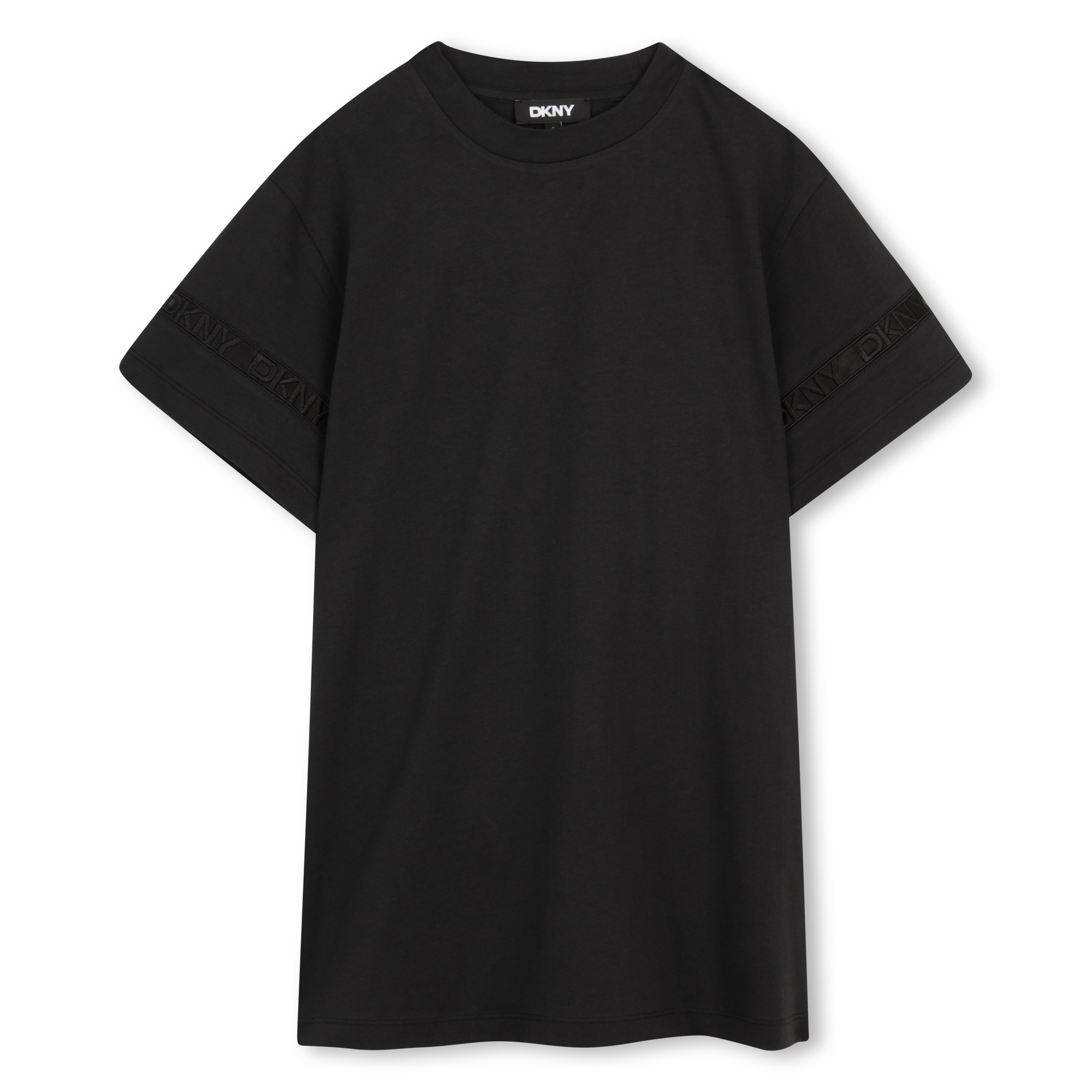 Dkny - Robe Tee-shirt - Black - Fille - 8 Ans