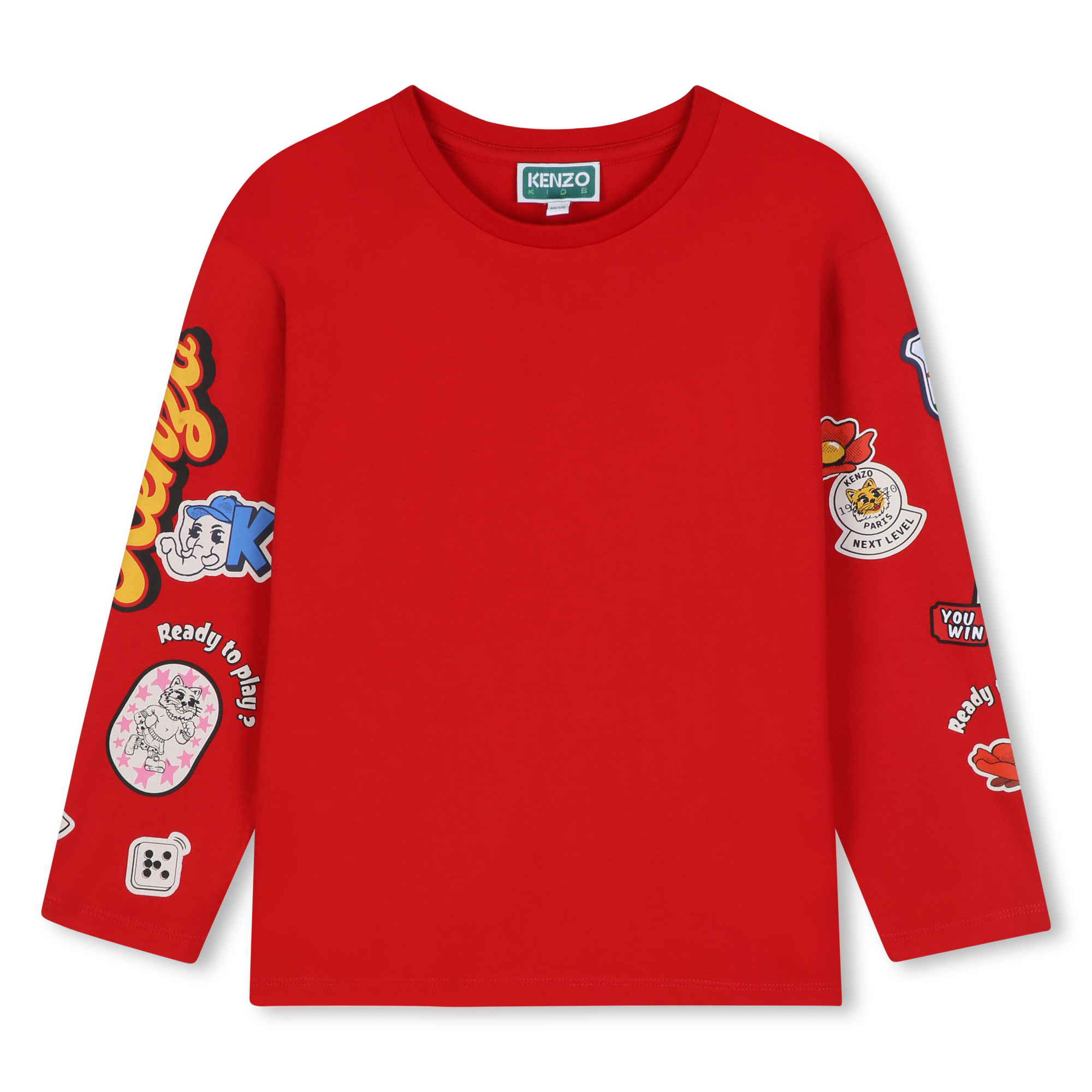 Kenzo Kids - Tee-shirt Manches Longues - Bandana - Fille - 8 Ans