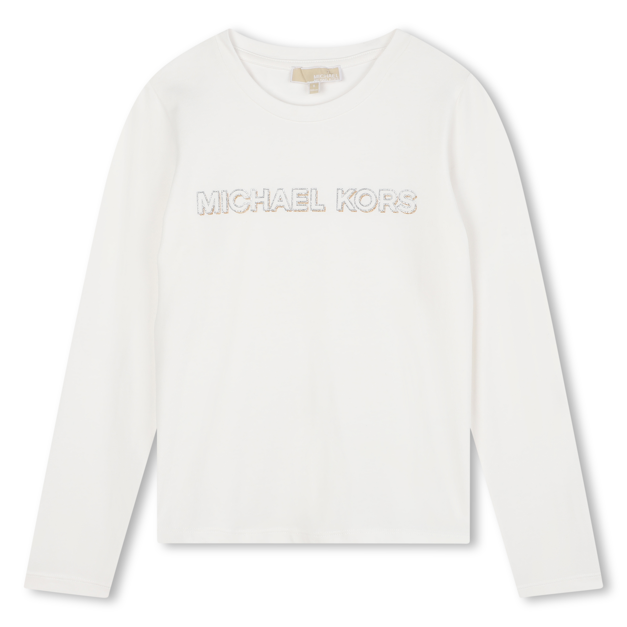 Michael+Kors+-+T-shirt+à+Manches+Longues+-+Fille+-+Taille+6+ans+-+Blanc+-+Kids+Around