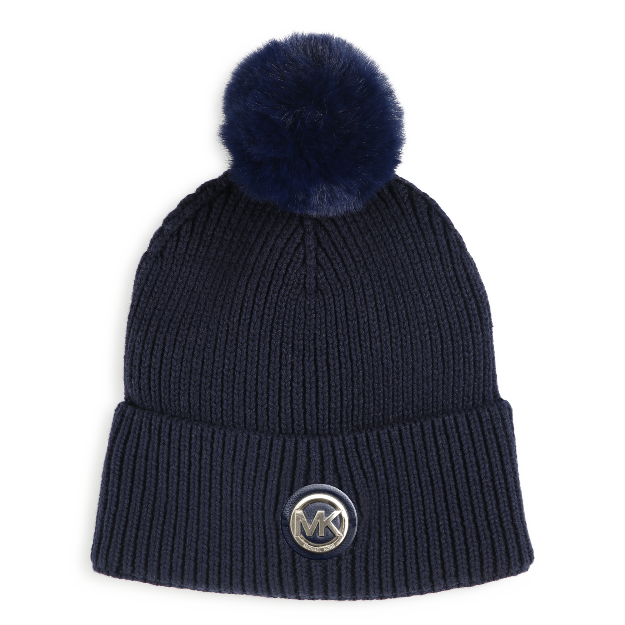 Michael+Kors+-+Bonnet+à+Pompon+-+Fille+-+Taille+T4+-+Bleu+-+Kids+Around