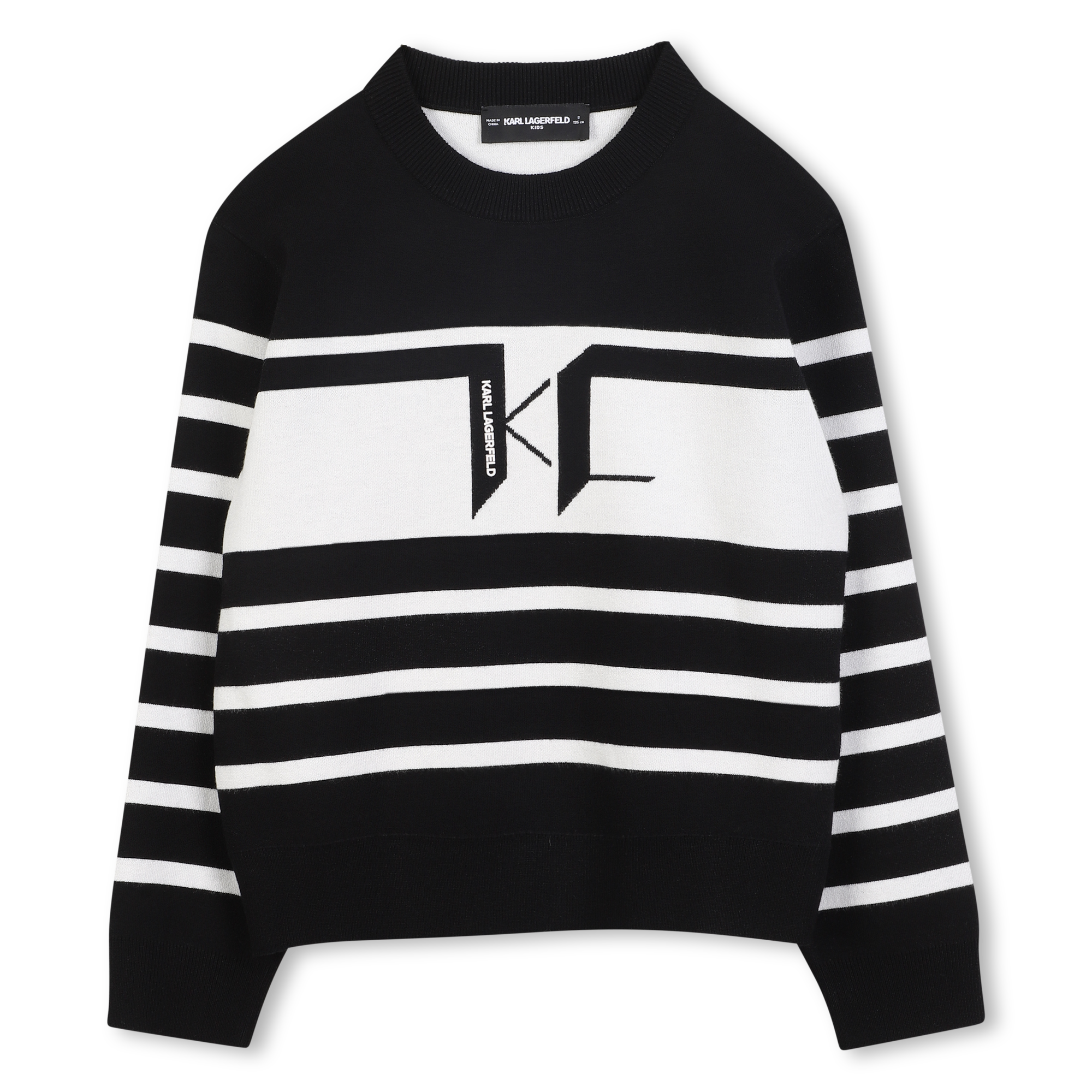 Karl Lagerfeld Kids - Pull Tricot - Noir Beige - Garçon - 12 Ans Karl Lagerfeld Kids - Pull Tricot - Noir Beige - Garçon - 12 Ans
