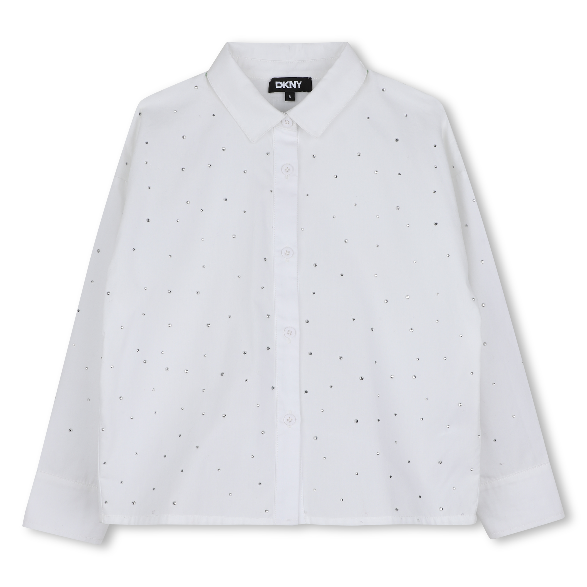 Dkny - Chemise Manches Longues - Blanc - Fille - 4 Ans