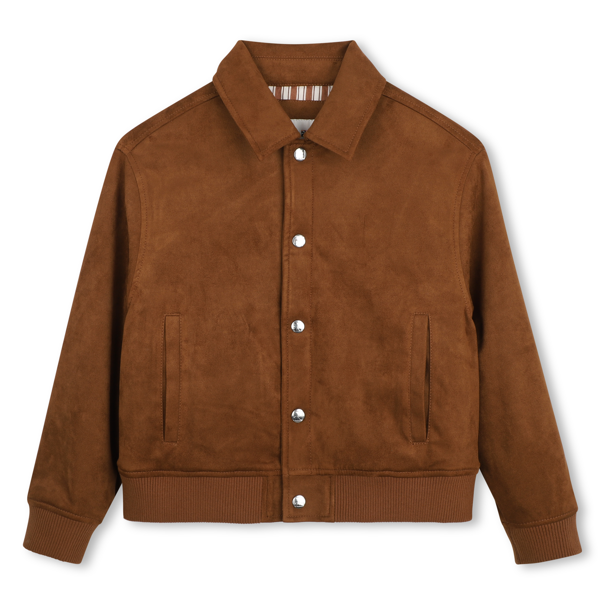 Kids Around - Veste En Suédine - Marron Fonce - Garçon - 12 Ans Kids Around - Veste En Suédine - Marron Fonce - Garçon - 12 Ans