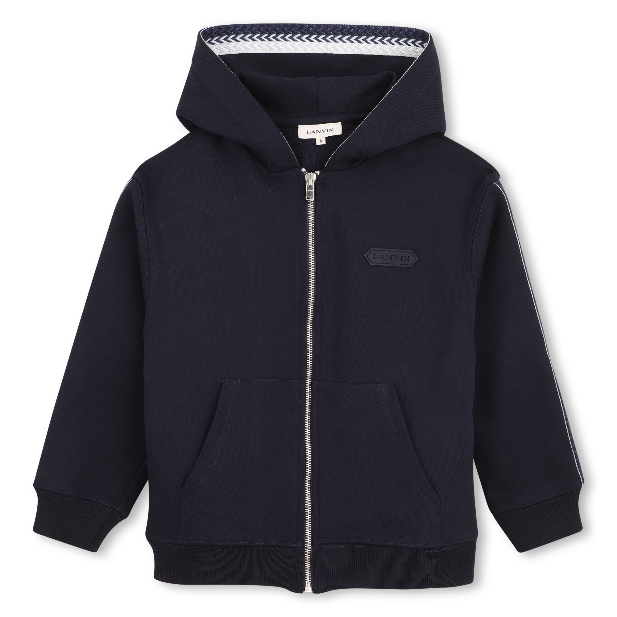 Lanvin - Sweat Zippé À Capuche - Bleu De Chine - Garçon - 10 Ans