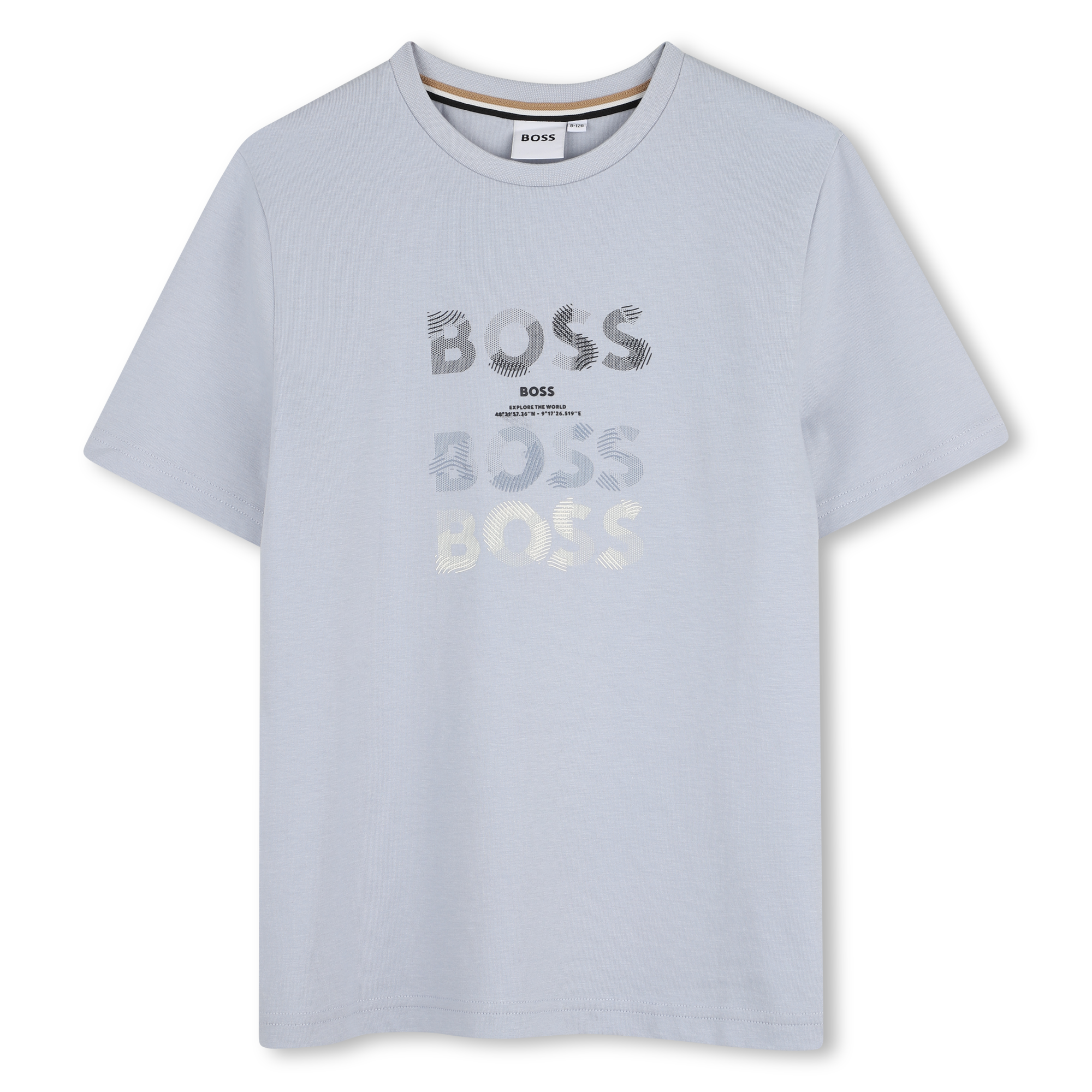 Boss - Tee-shirt Manches Courtes - Bleu Delave - Garçon - 14 Ans
