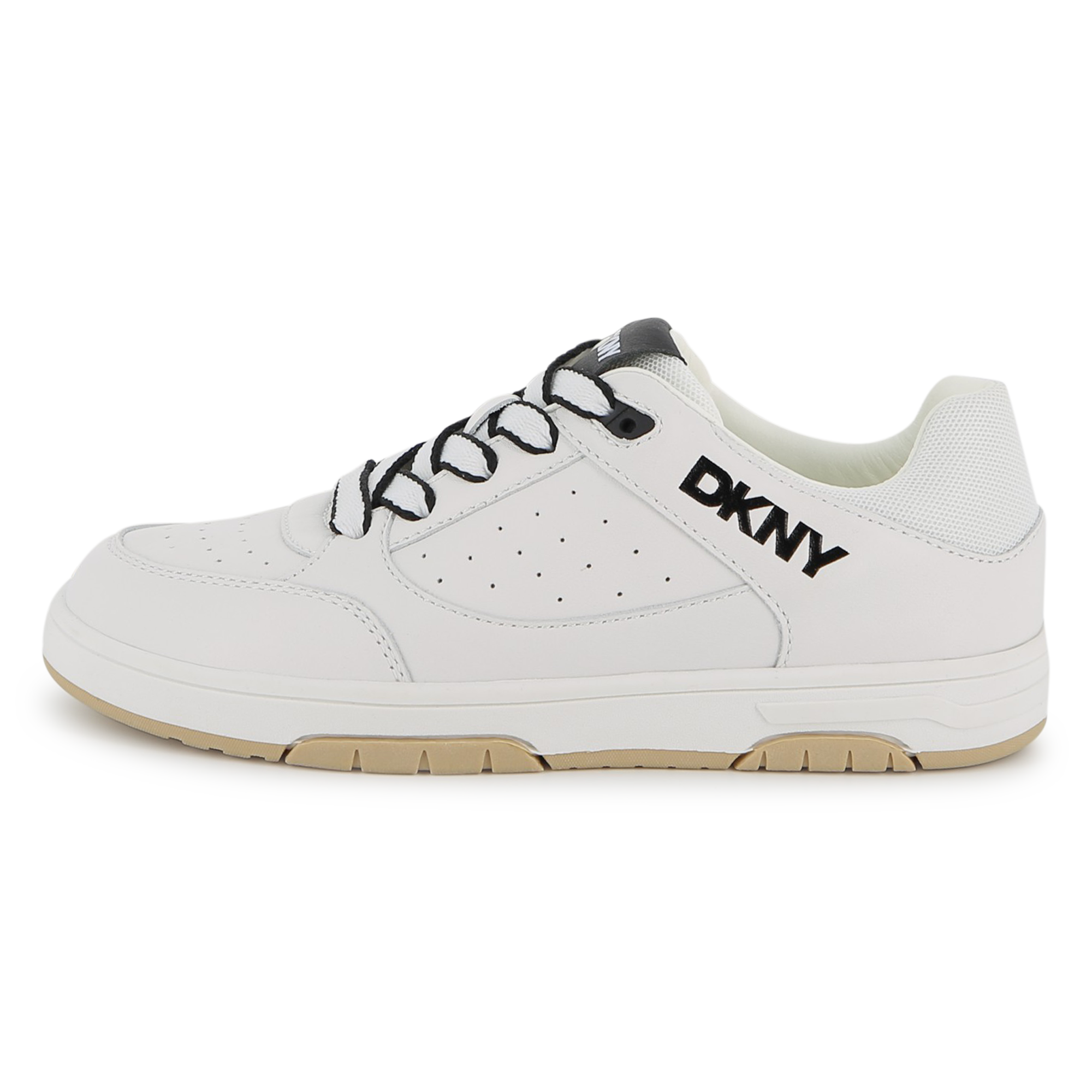 Dkny - Basket À Lacets - Blanc - Garçon - Taille 34 Dkny - Basket À Lacets - Blanc - Garçon - Taille 34