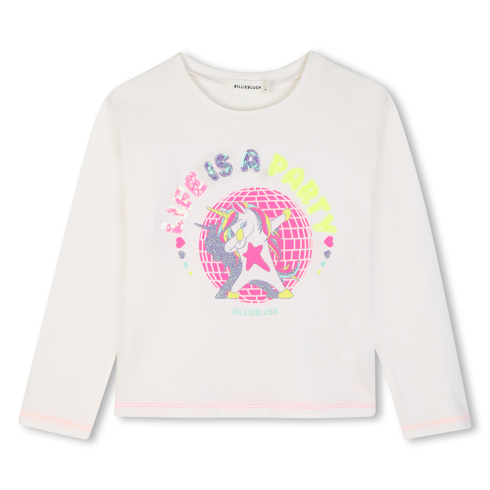 Billieblush - Tee-shirt Manches Longues - Rice - Fille - 5 Ans