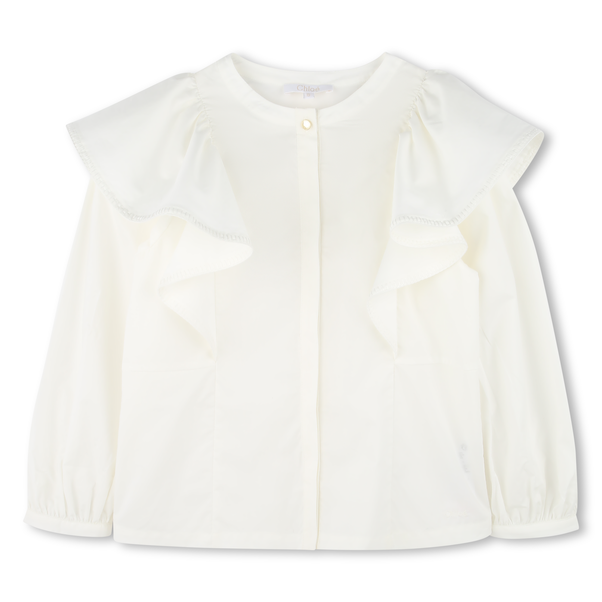 VERTBAUDET Blouse Brodée à Volants Cérémonie Fille Écru 12A - Élégante Et Confortable
