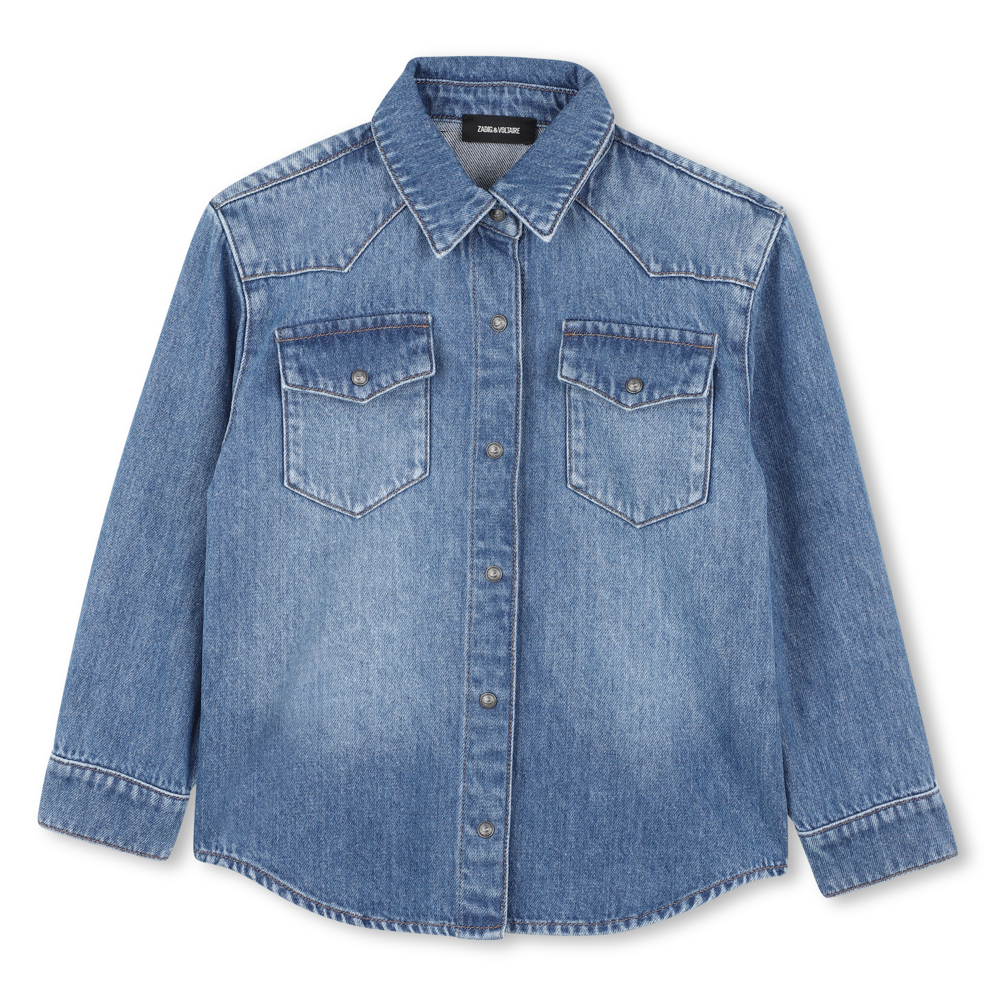 Zadig & Voltaire - Chemise En Jean - Brossage+stone Pousse - Garçon - 16 Ans