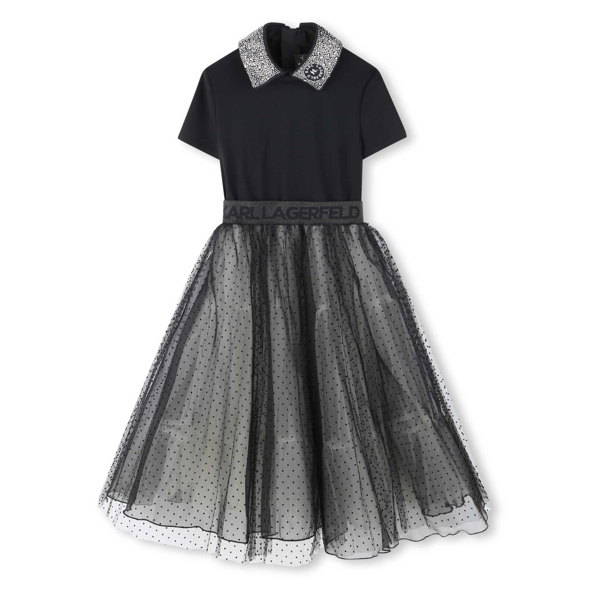 Karl+Lagerfeld+Kids+-+Robe+De+Ceremonie+Multimatiere+-+Fille+-+Taille+14+ans+-+Noir+-+Kids+Around