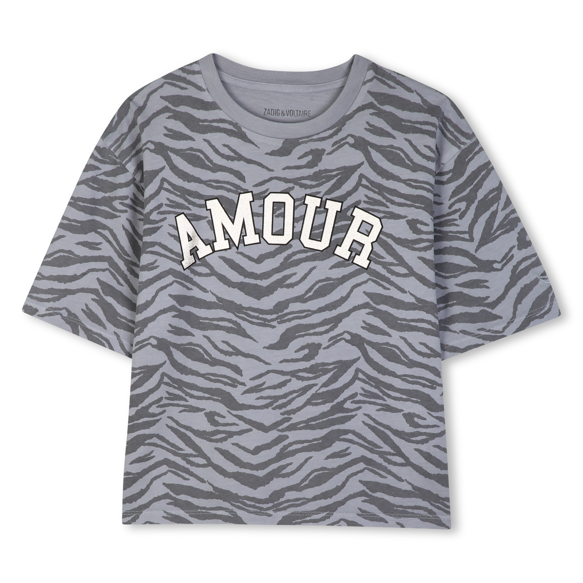 Zadig & Voltaire - Tee-shirt Manches Courtes - Storm Grey - Fille - 16 Ans