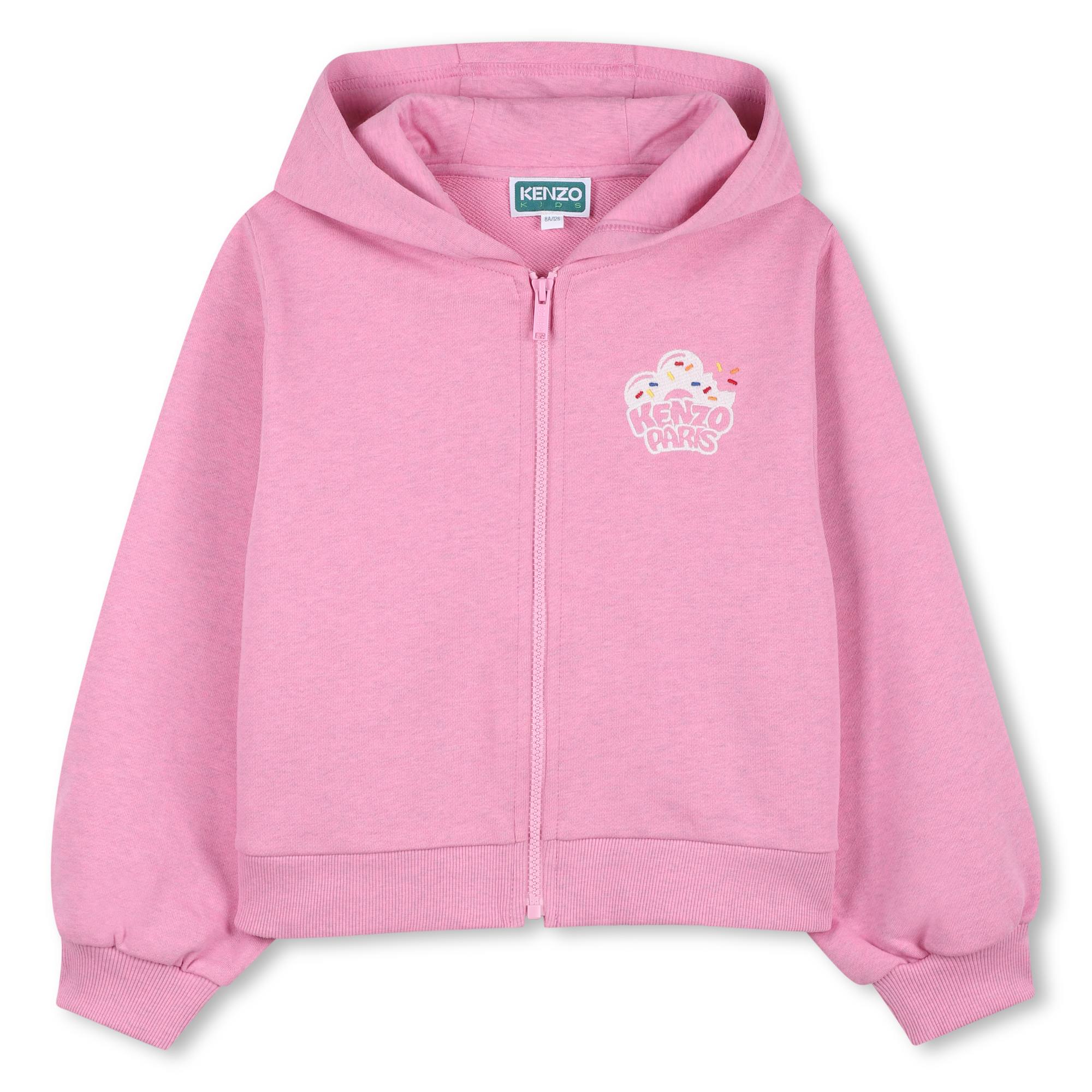 Kenzo Kids - Sweat À Capuche - Deep Pink - Fille - 8 Ans Kenzo Kids - Sweat À Capuche - Deep Pink - Fille - 8 Ans