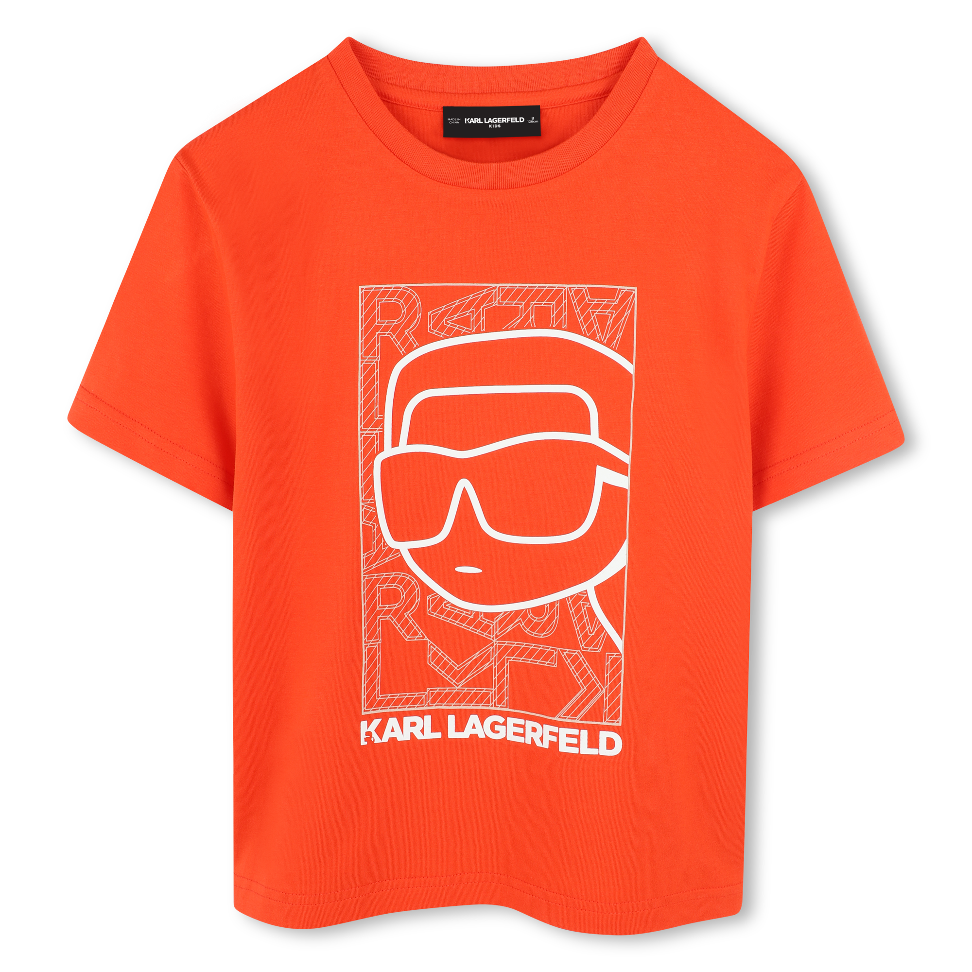 Karl+Lagerfeld+Kids+-+T-shirt+Avec+Imprime+Place+-+Garcon+-+Taille+4+ans+-+Papaye+-+Kids+Around