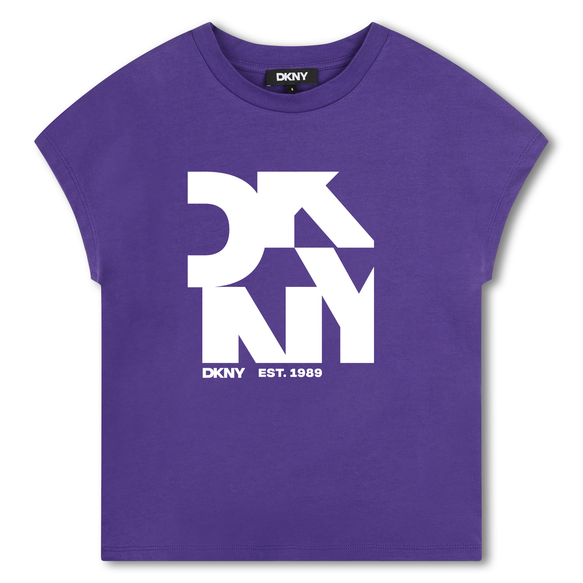 Dkny+-+T-shirt+à+Manches+Courtes+-+Fille+-+Taille+4+ans+-+Violet+-+Kids+Around