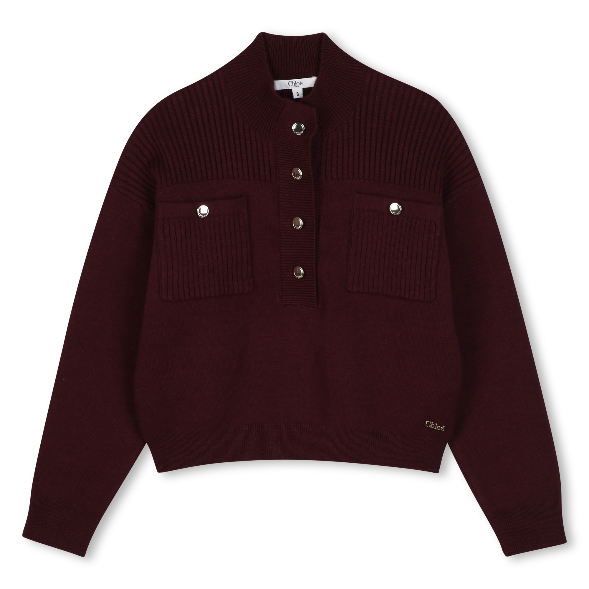 Chloe - Pull - Prune Fonce - Fille - 8 Ans Chloe - Pull - Prune Fonce - Fille - 8 Ans