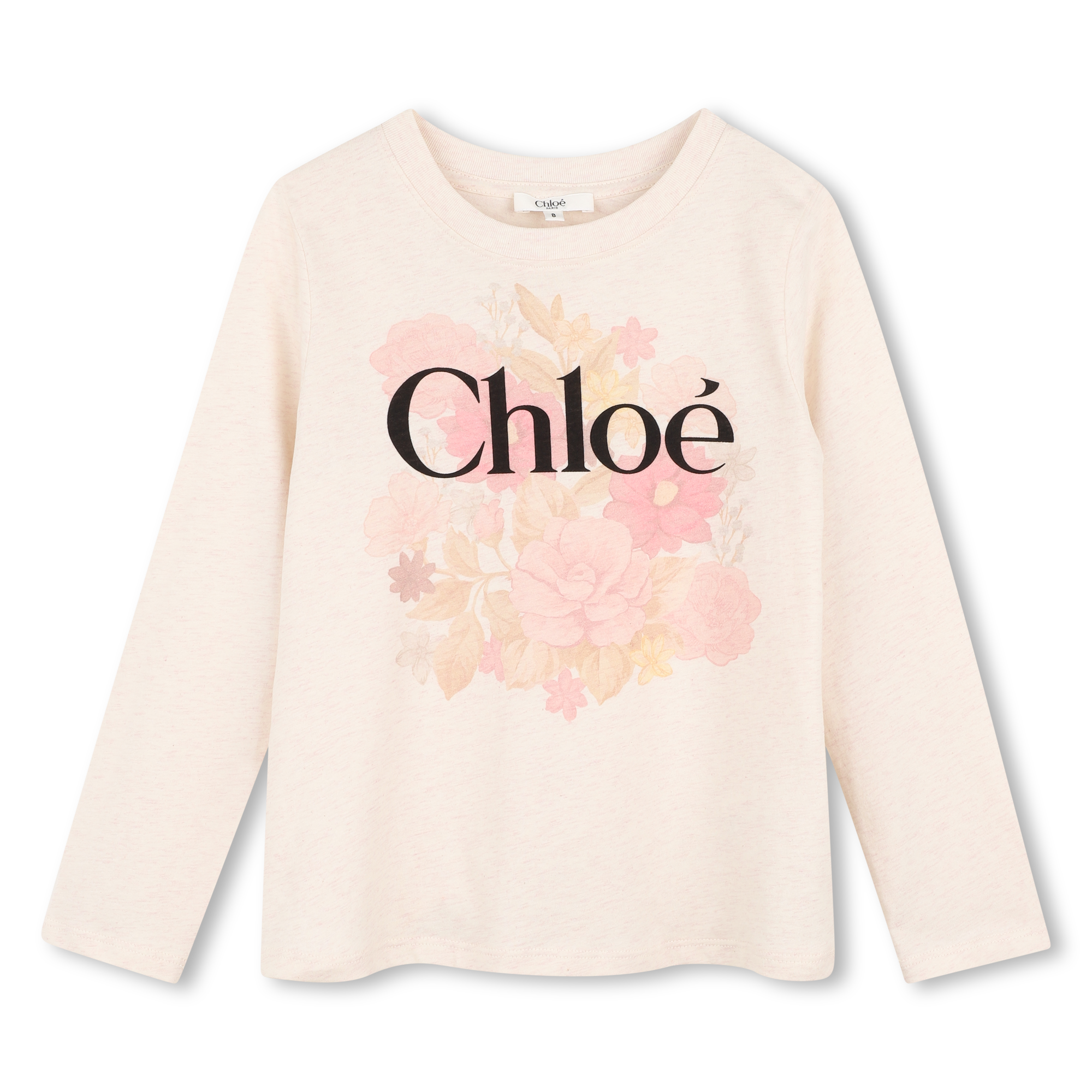 Chloe - Tee-shirt Manches Longues - Ecru Chine - Fille - 4 Ans