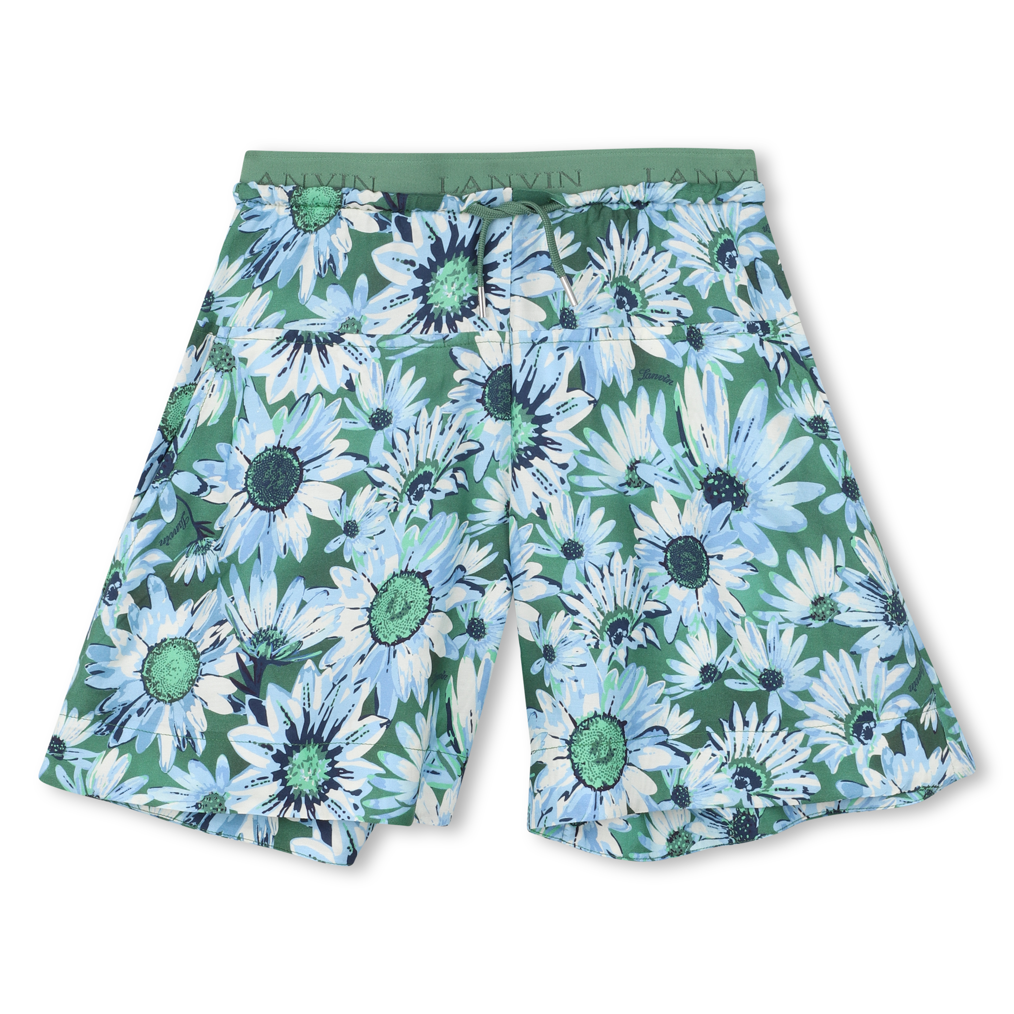 Lanvin - Bermuda Imprimé - Vert Bleu - Fille - 12 Ans