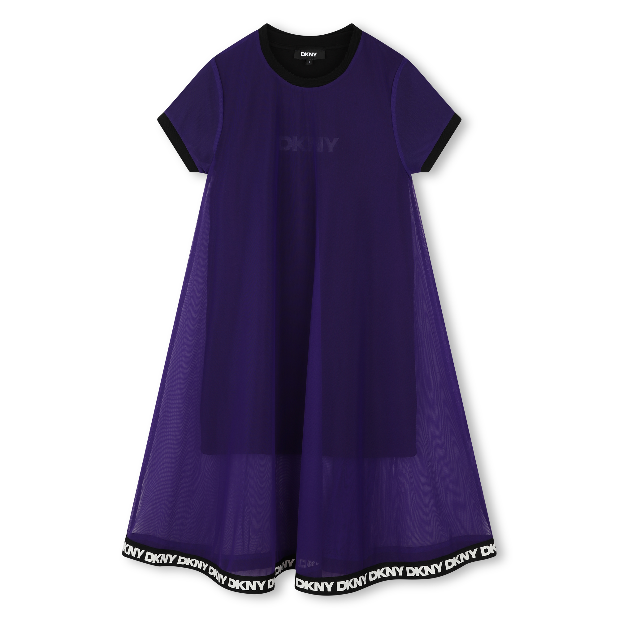 Dkny+-+Robe+2+En+1+à+Manches+Courtes+-+Fille+-+Taille+14+ans+-+Violet+-+Kids+Around