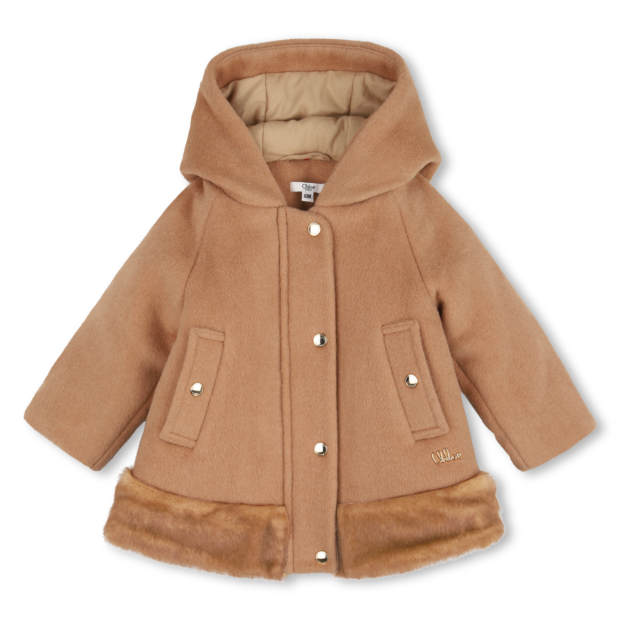 Chloe - Manteau À Capuche - Pain D'epice - Fille - 6 Mois Chloe - Manteau À Capuche - Pain D'epice - Fille - 6 Mois