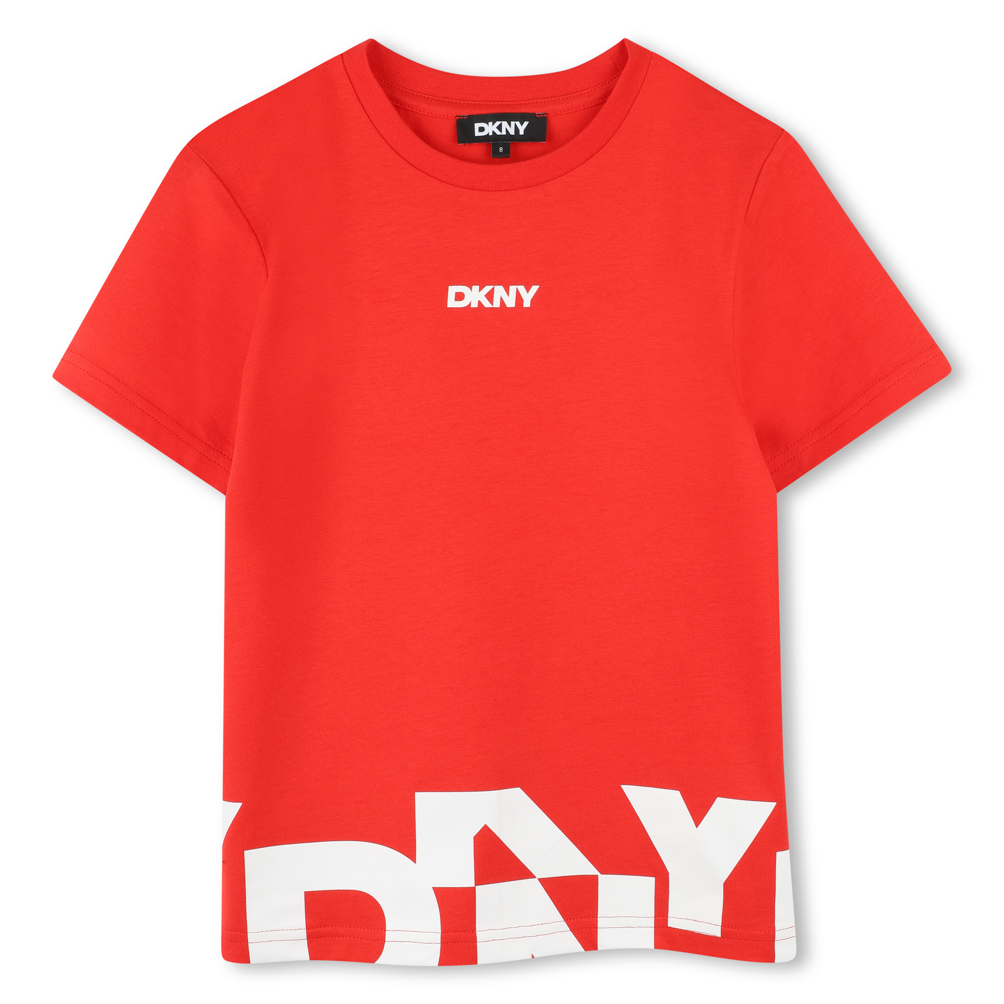 Dkny+-+T-shirt+Ample+En+Coton+-+Garcon+-+Taille+4+ans+-+Rouge+-+Kids+Around