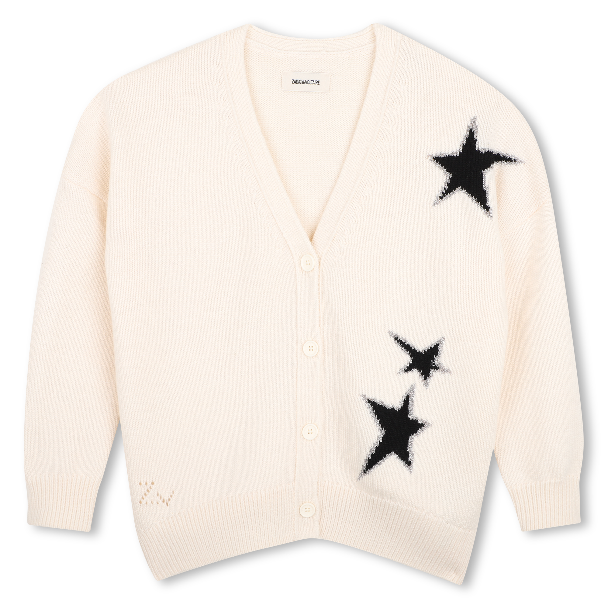 Zadig & Voltaire - Cardigan En Tricot - Milk - Fille - 4 Ans