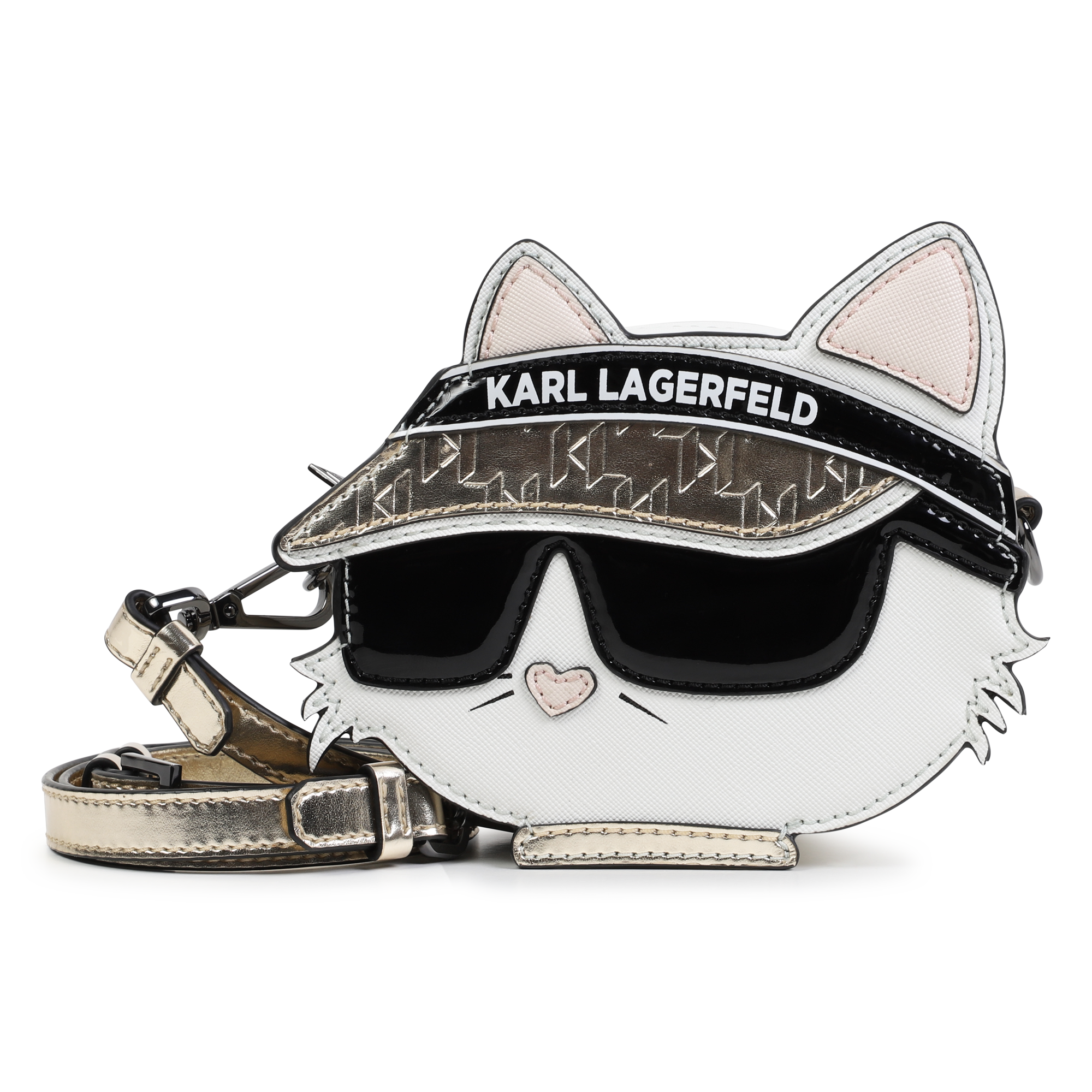 Karl+Lagerfeld+Kids+-+Sac+à+Main+En+Toile+Enduite+-+Fille+-+Taille+Unq+-+Golden+-+Kids+Around