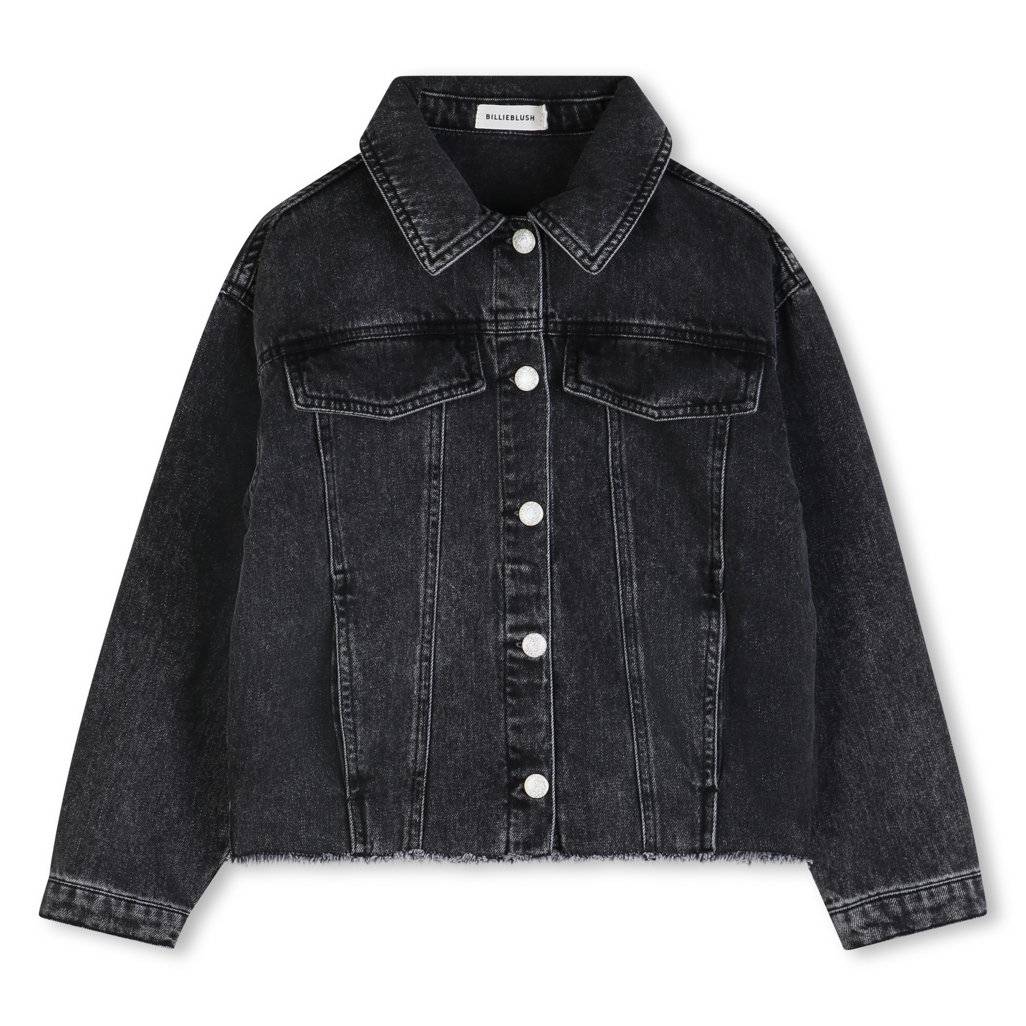 Billieblush - Veste En Jean - Denim Gris Fonce - Fille - 16 Ans