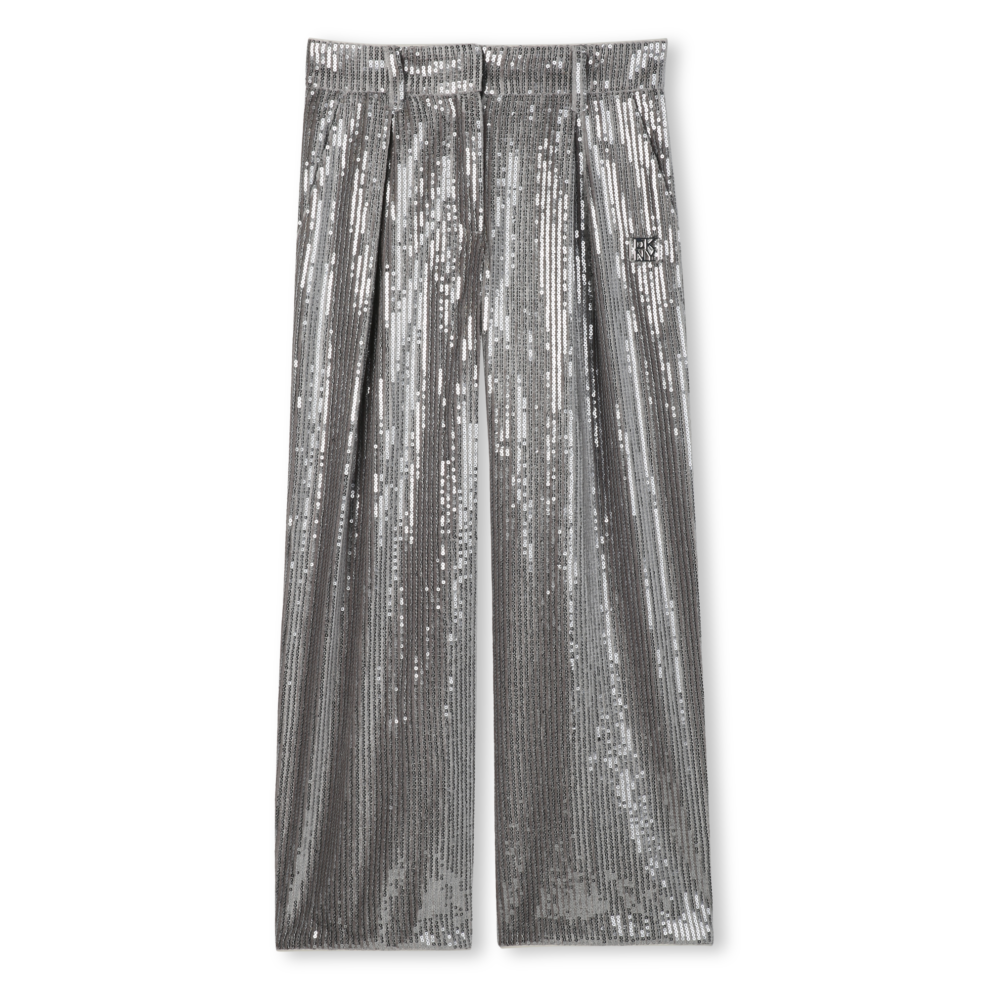 Dkny+-+Pantalon+Ornee+De+Sequins+Argentes+-+Fille+-+Taille+4+ans+-+Silver+-+Kids+Around