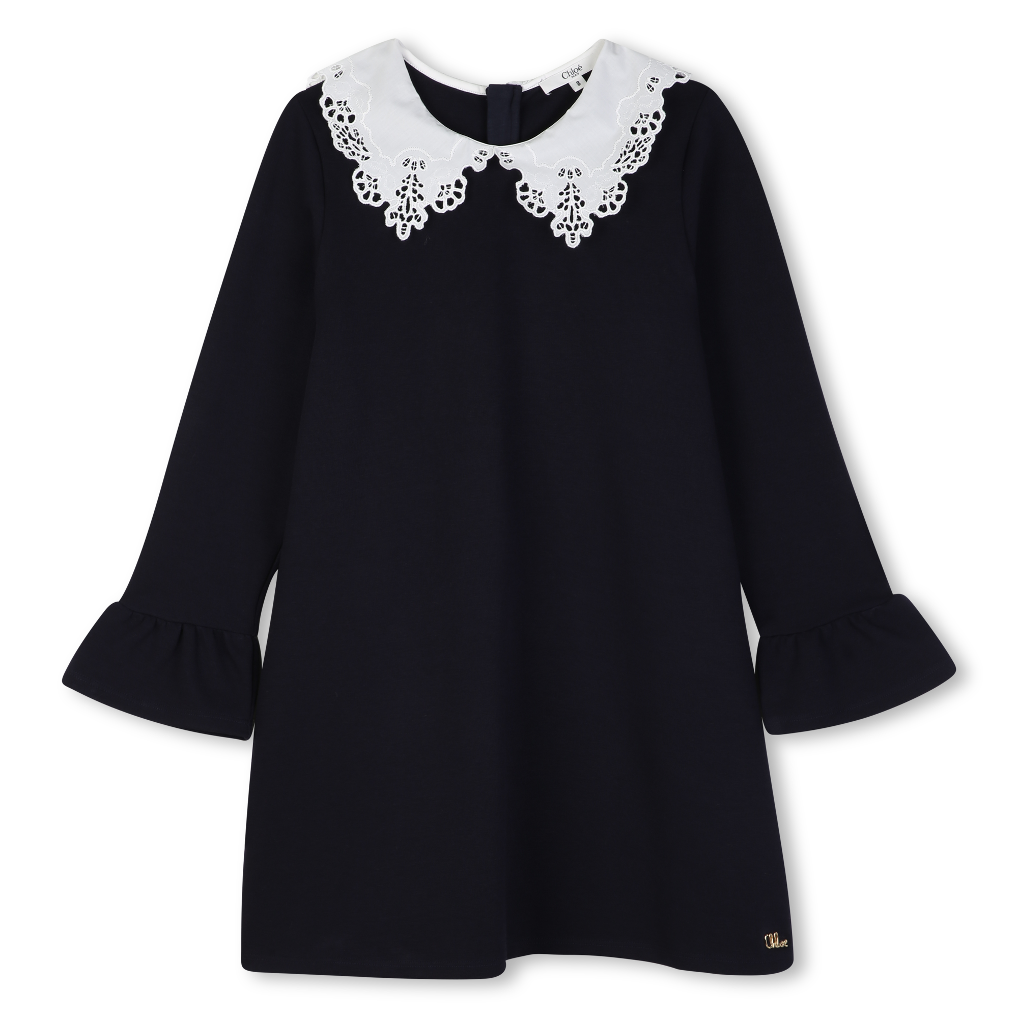Chloe - Robe Manches Longues - Bleu Amiral - Fille - 14 Ans