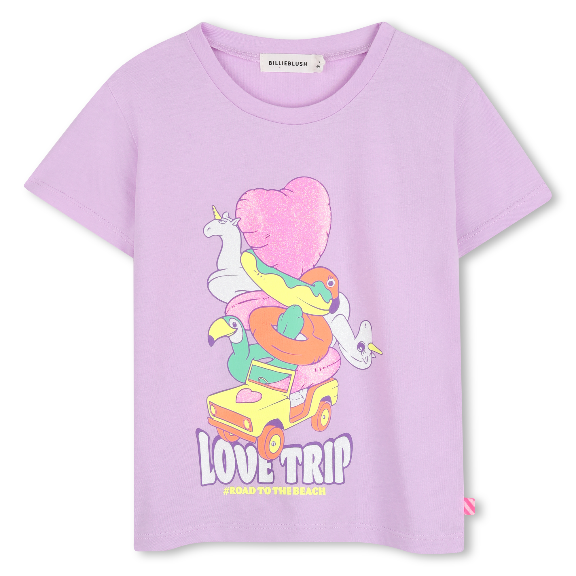 Billieblush - Tee-shirt Manches Courtes - Guimauve - Fille - 4 Ans