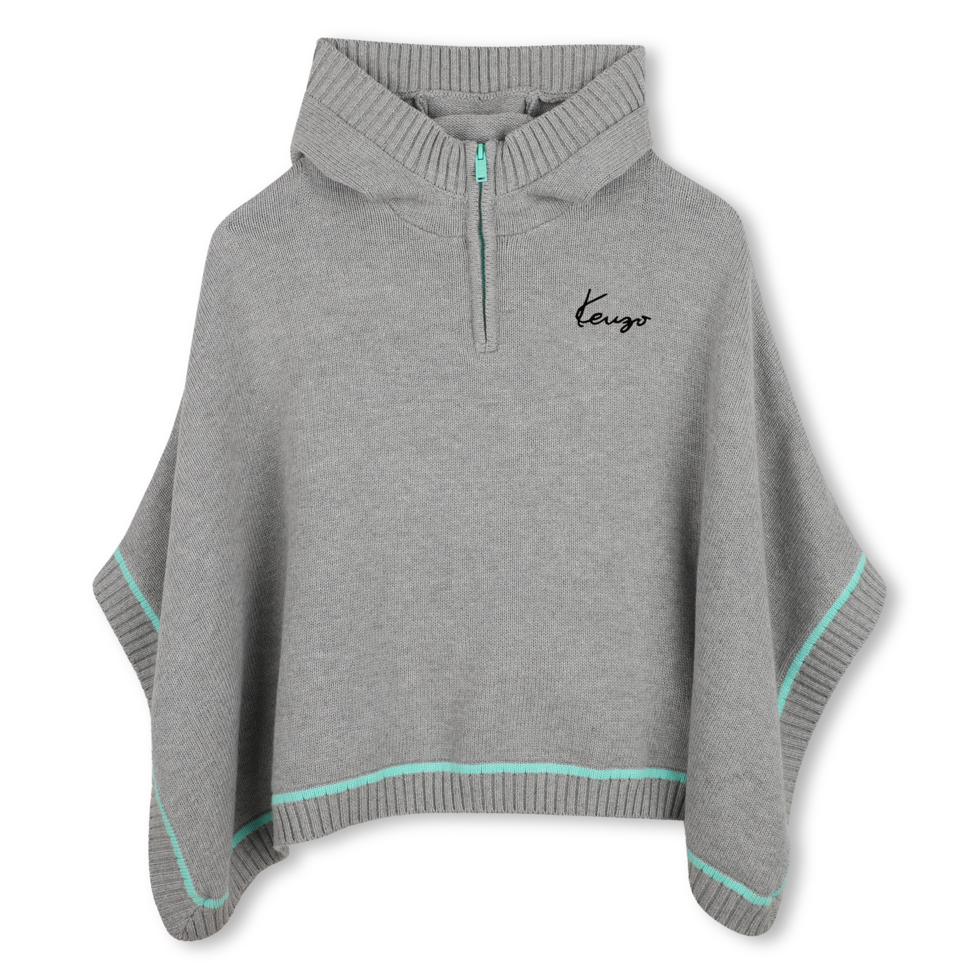 Kenzo Kids - Cape À Capuche - Gris Chine - Fille - 4 Ans