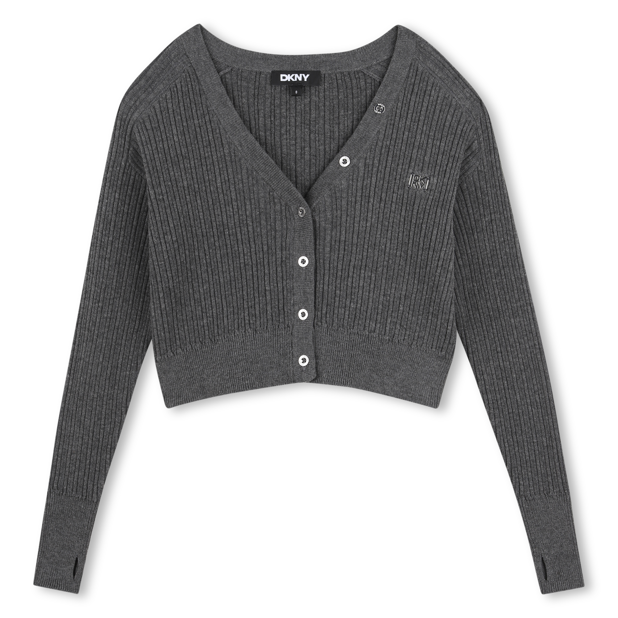 Dkny - Cardigan En Tricot - Gris Chine - Fille - 12 Ans Dkny - Cardigan En Tricot - Gris Chine - Fille - 12 Ans
