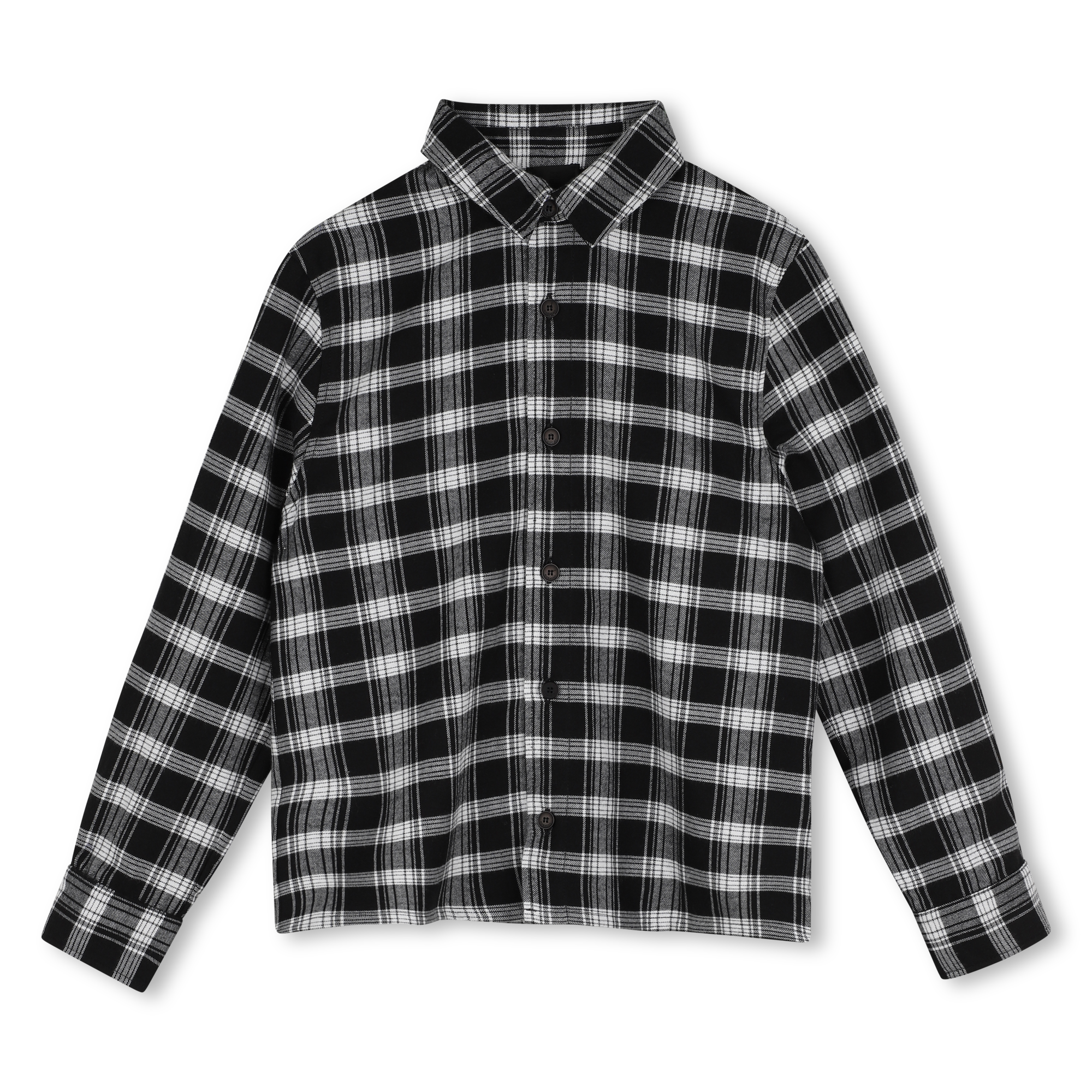 Givenchy - Chemise Manches Longues - Ecru Noir - Garçon - 8 Ans Givenchy - Chemise Manches Longues - Ecru Noir - Garçon - 8 Ans