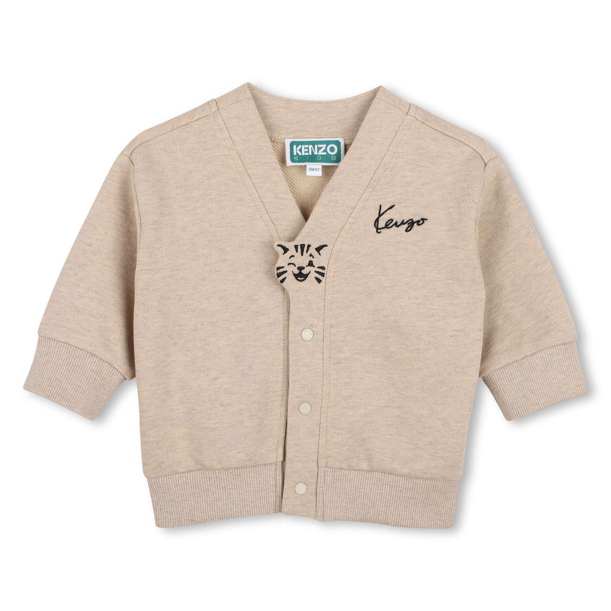 Kenzo Kids - Cardigan En Molleton - Biscuit - Unisexe - 3 Ans
