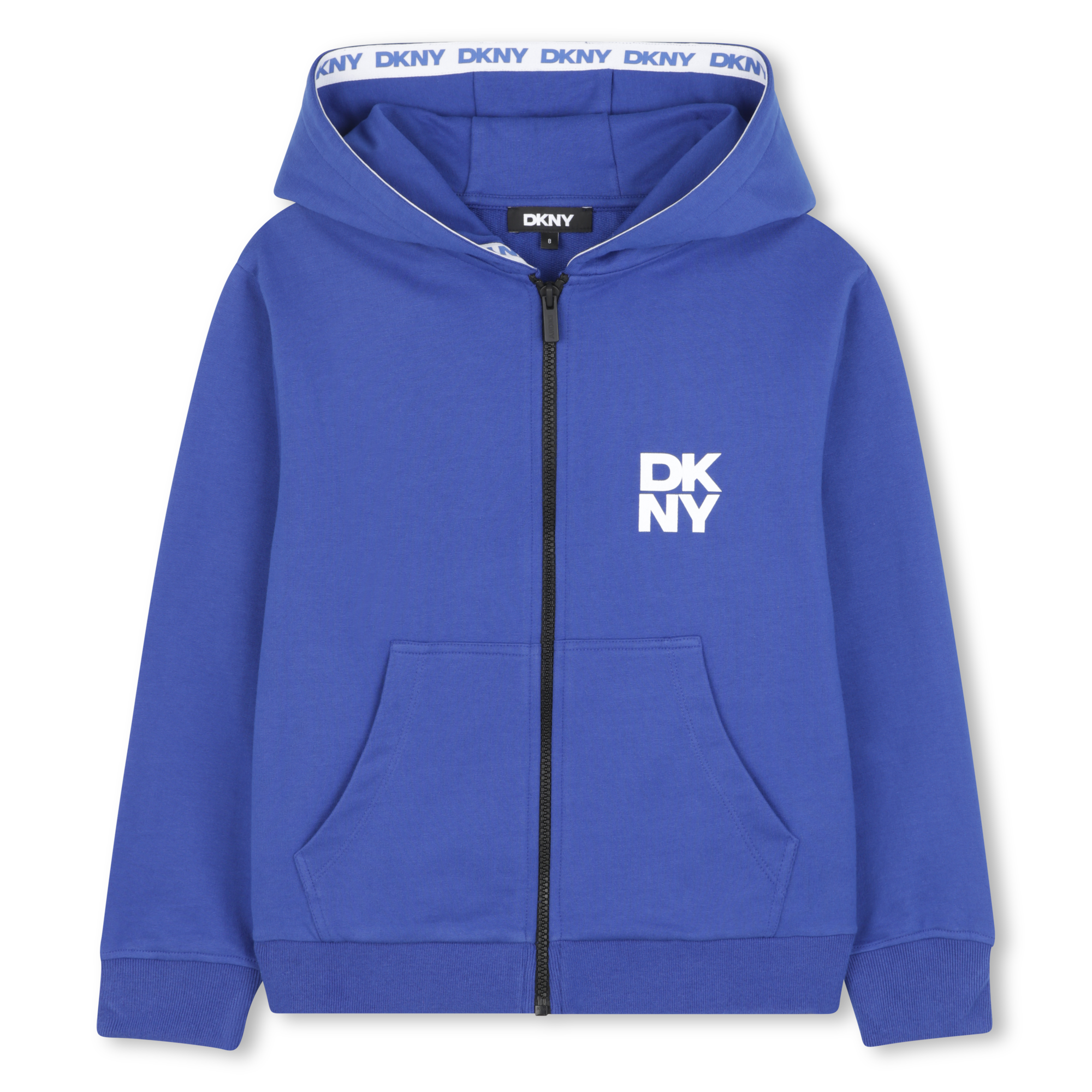 Dkny - Cardigan À Capuche - Bleu Roi - Garçon - 8 Ans