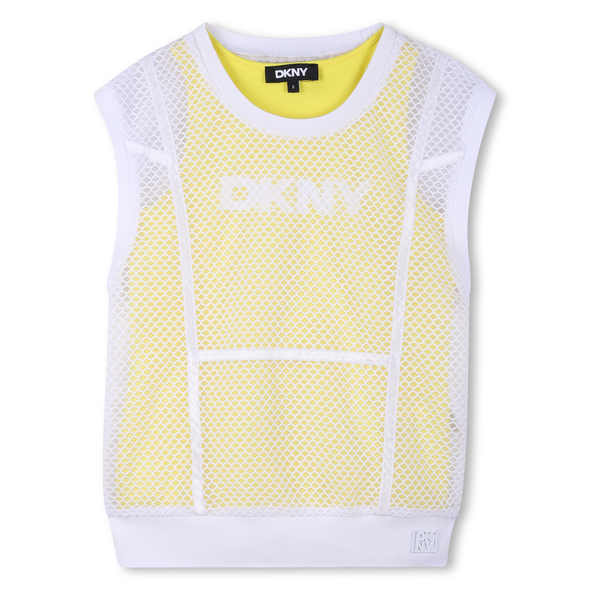 Dkny - Tee-shirt 2 En 1 En Résille - Pollen - Fille - 12 Ans
